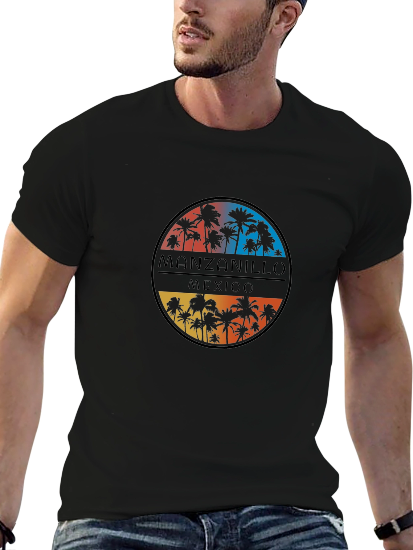 Manzanillo Mexico Palm Tree T-Shirt