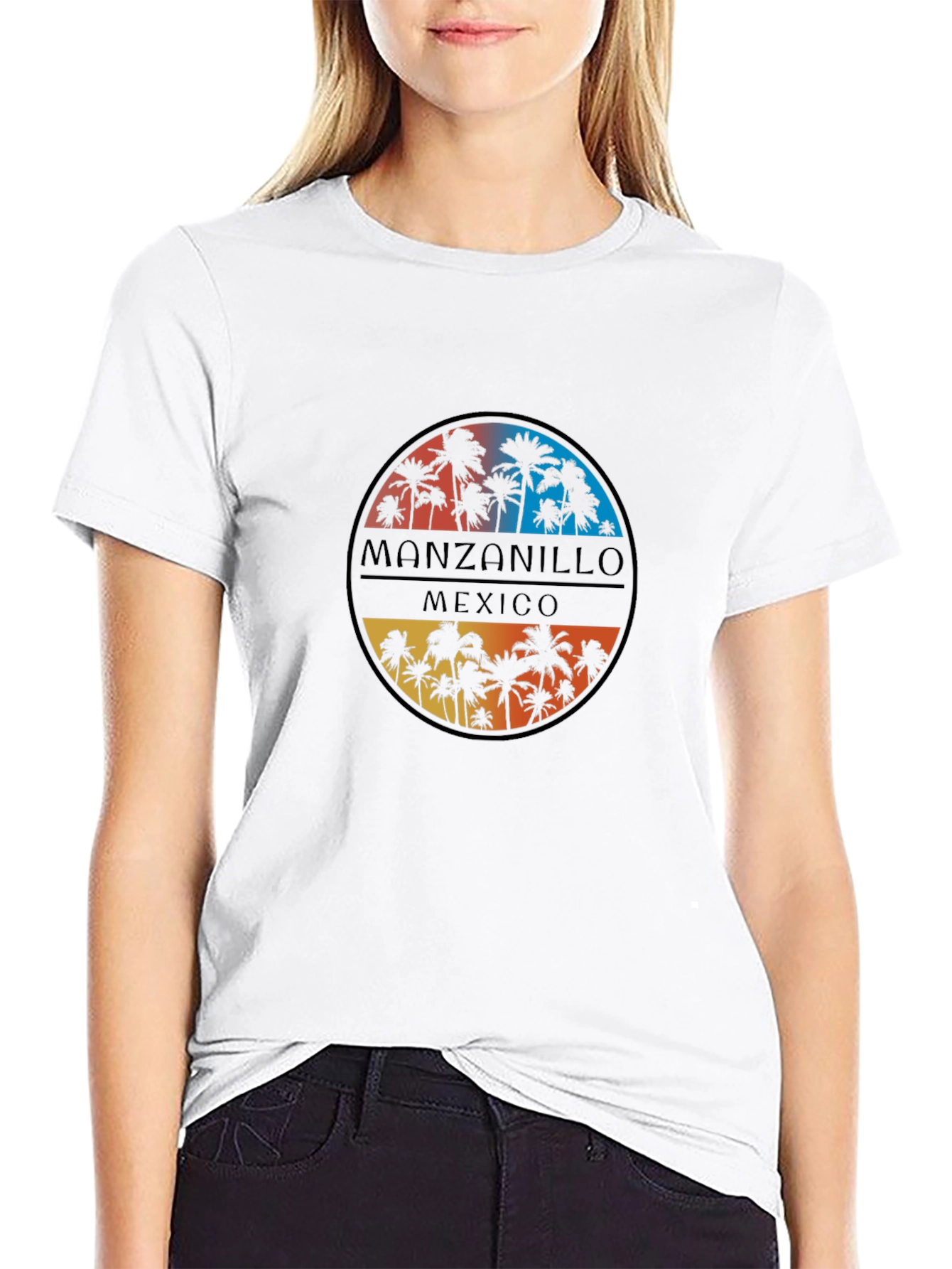 Manzanillo Mexico Palm Tree T-Shirt
