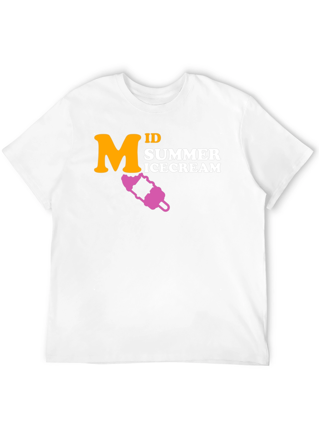 Mid Summer Ice Cream Black T-Shirt