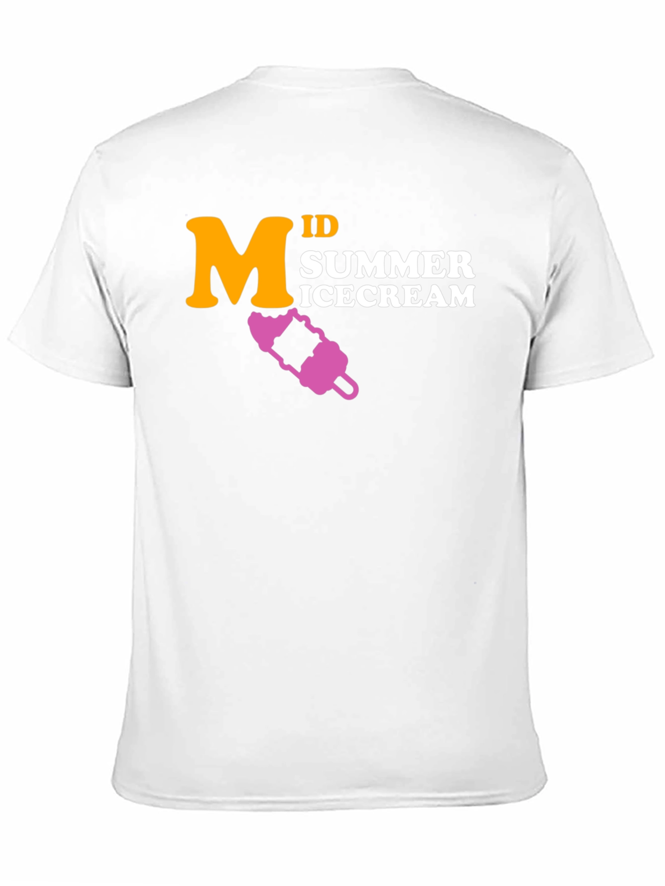 Mid Summer Ice Cream Black T-Shirt