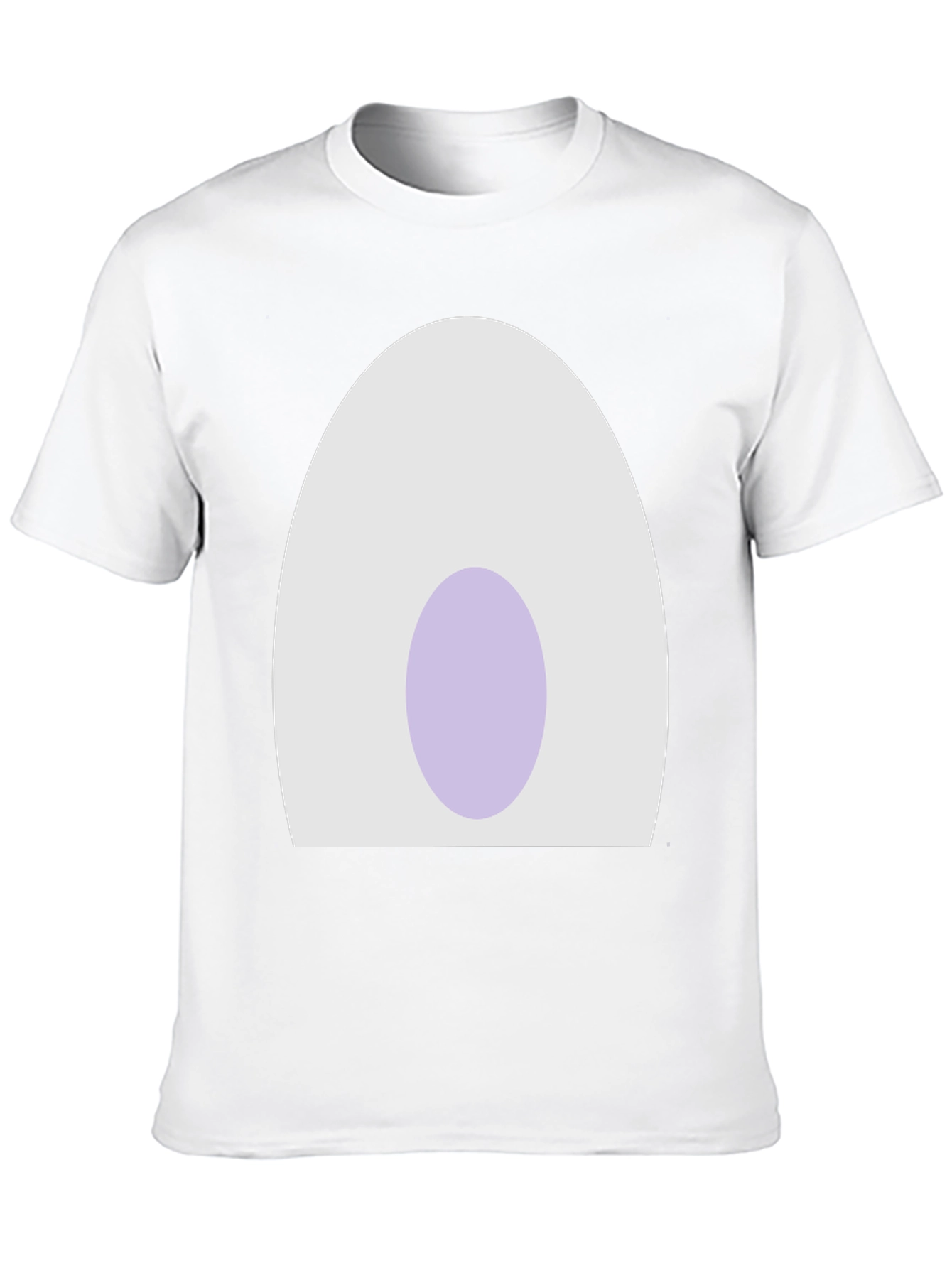 Minimalist Egg Design Black T-Shirt