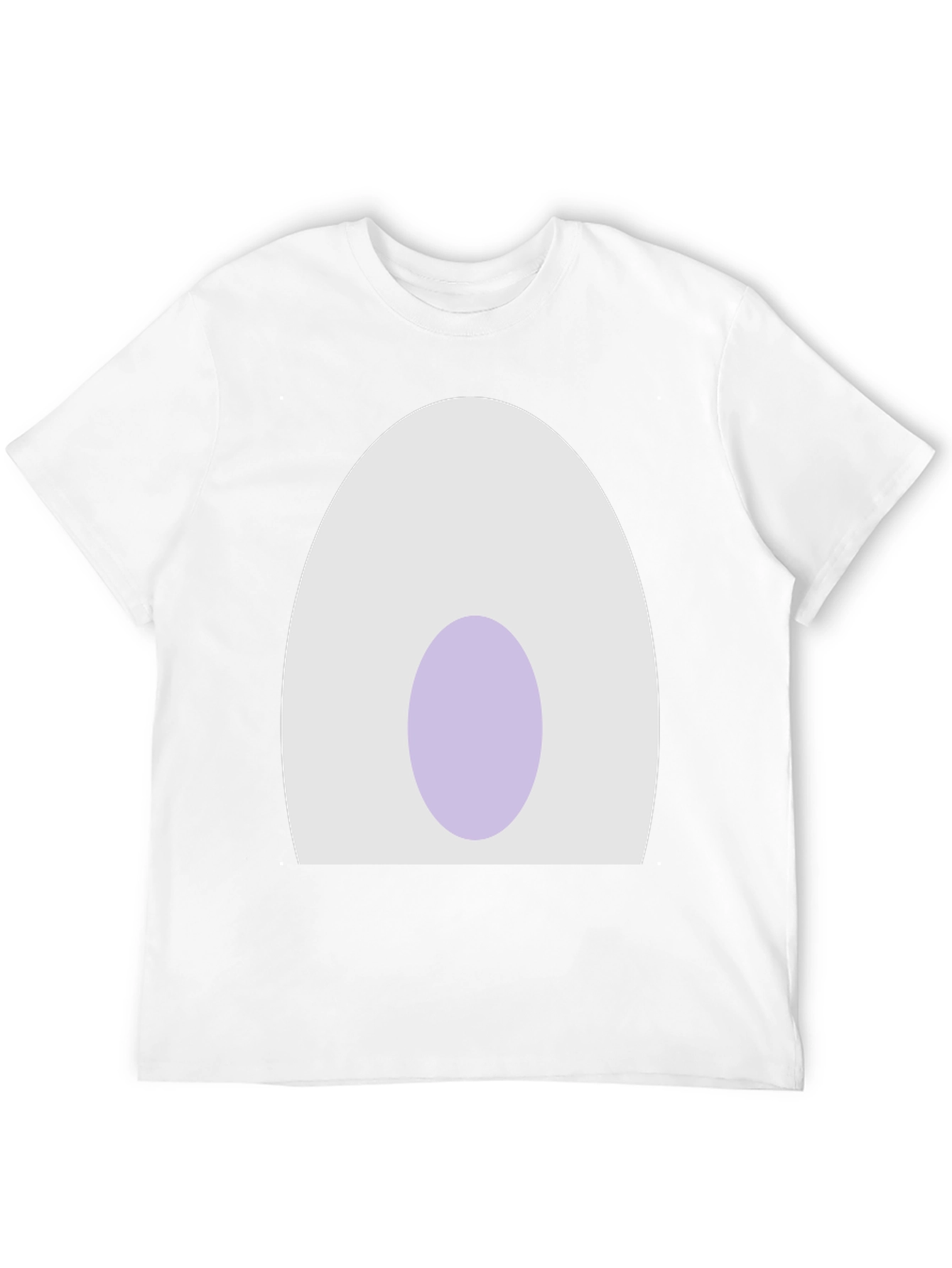 Minimalist Egg Design Black T-Shirt