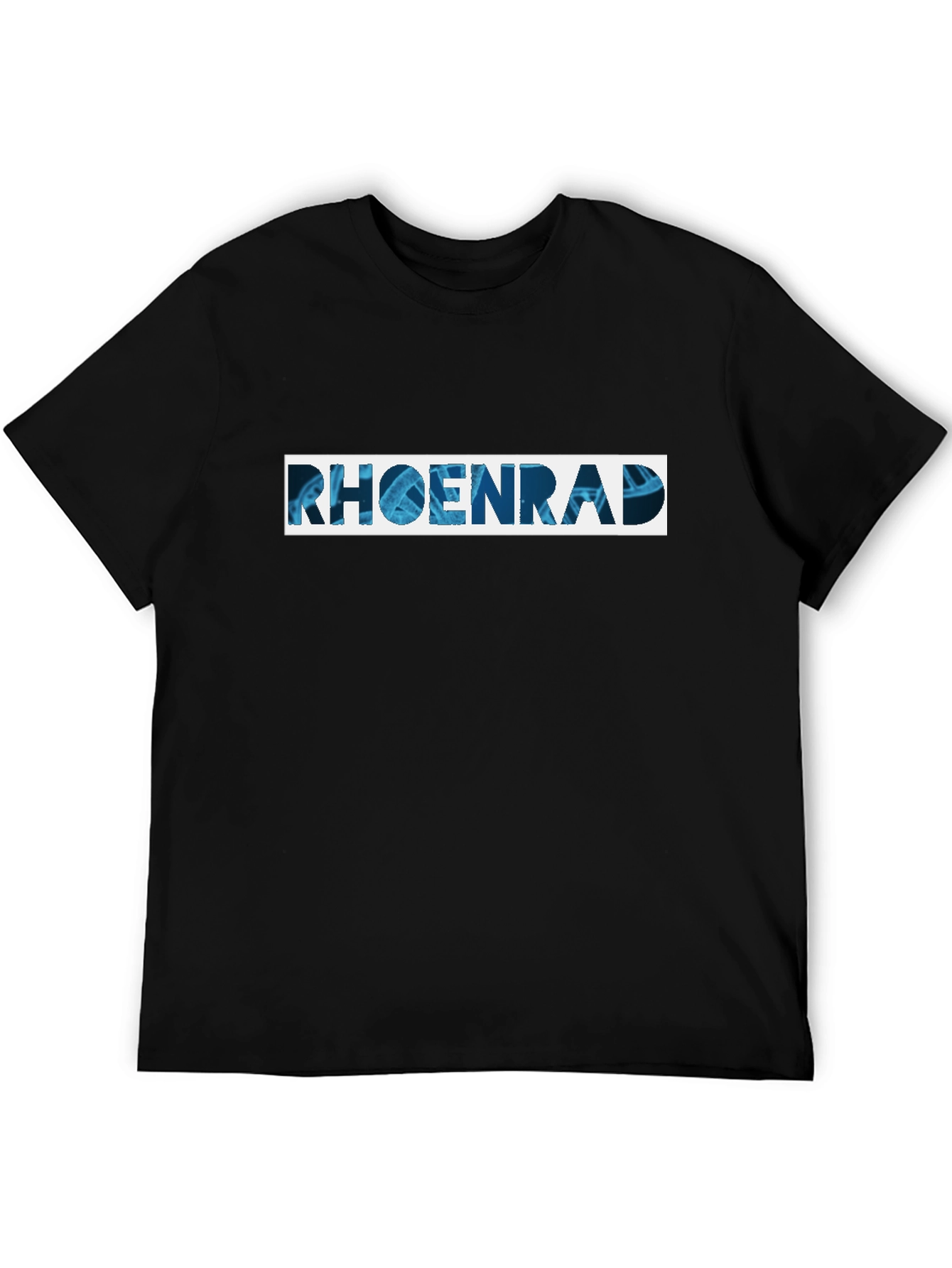 Rhoenrad Graphic Tee - Black Cotton Blend Shirt