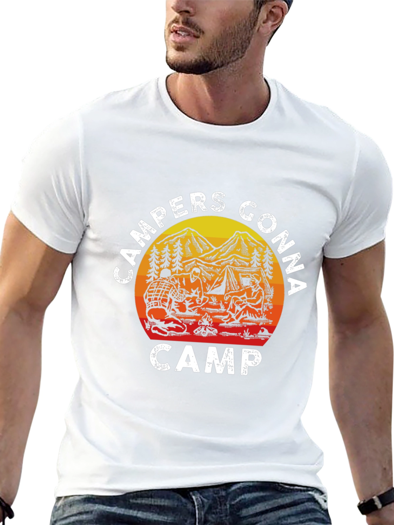 Campers Gonna Camp T-Shirt - Black