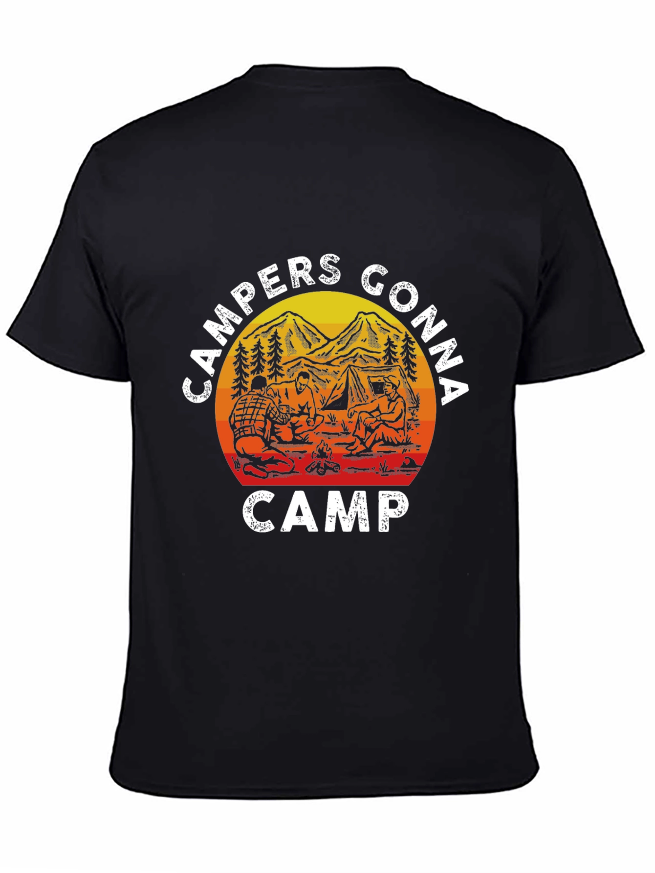 Campers Gonna Camp T-Shirt - Black