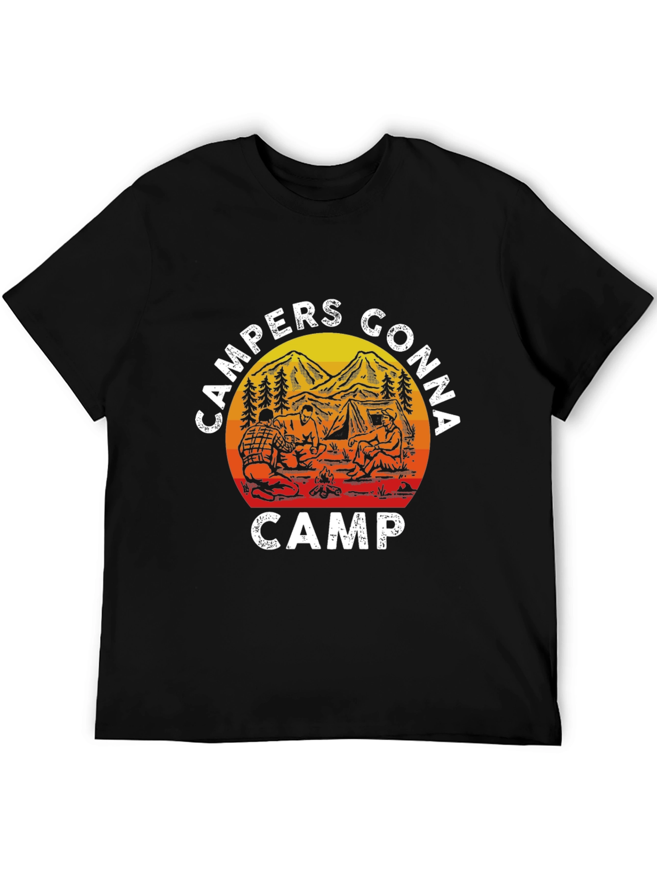 Campers Gonna Camp T-Shirt - Black