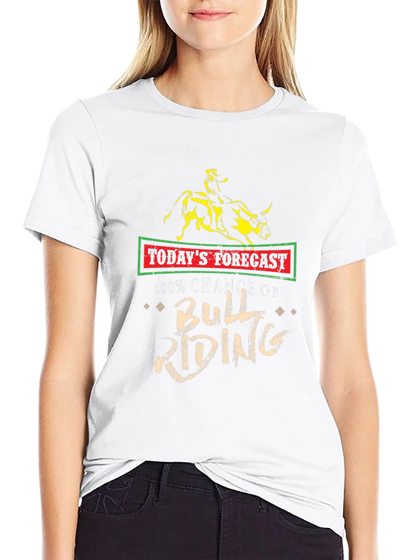 Todays Forecast Bull Riding T-Shirt