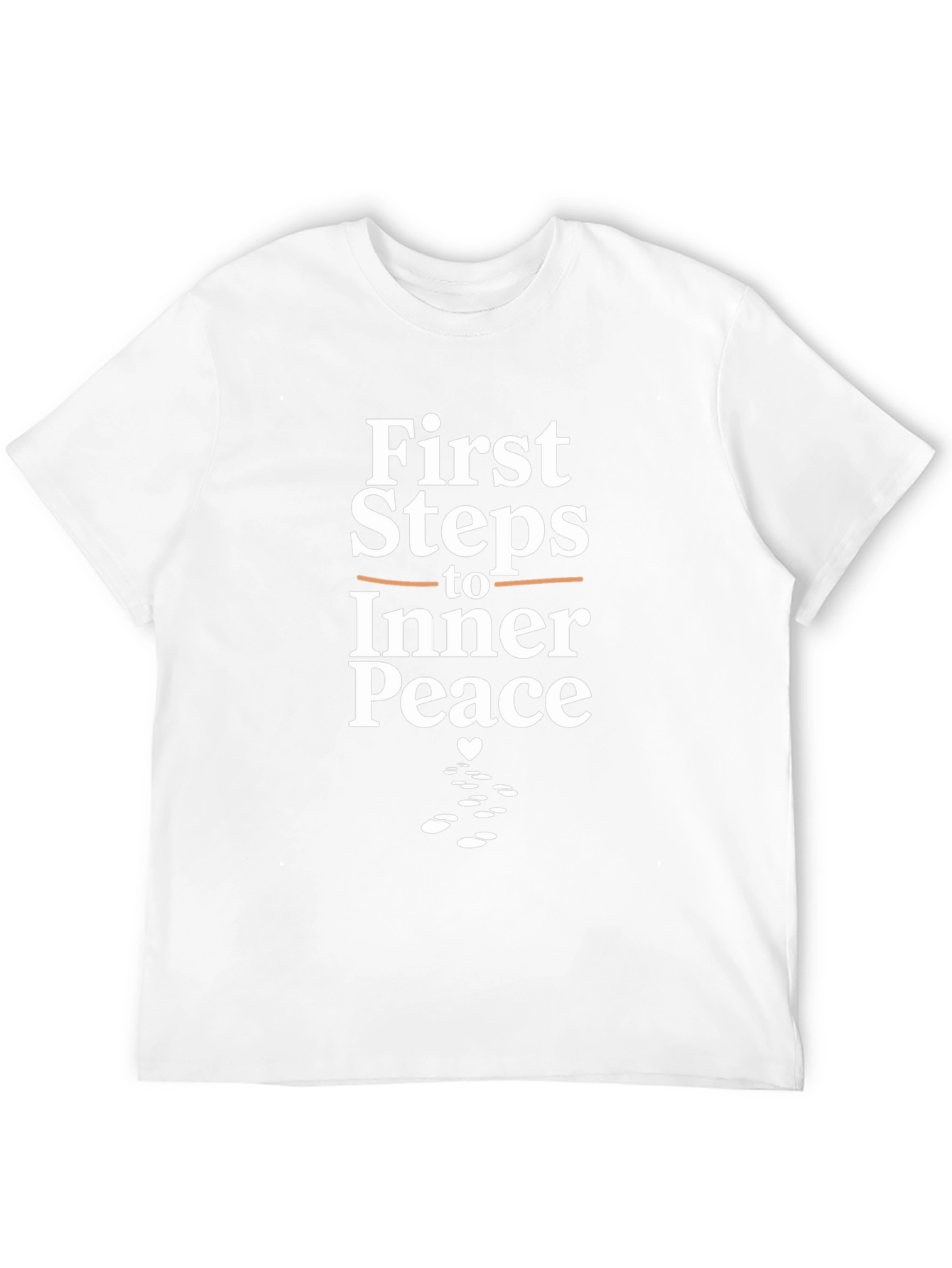 First Steps to Inner Peace Black T-Shirt