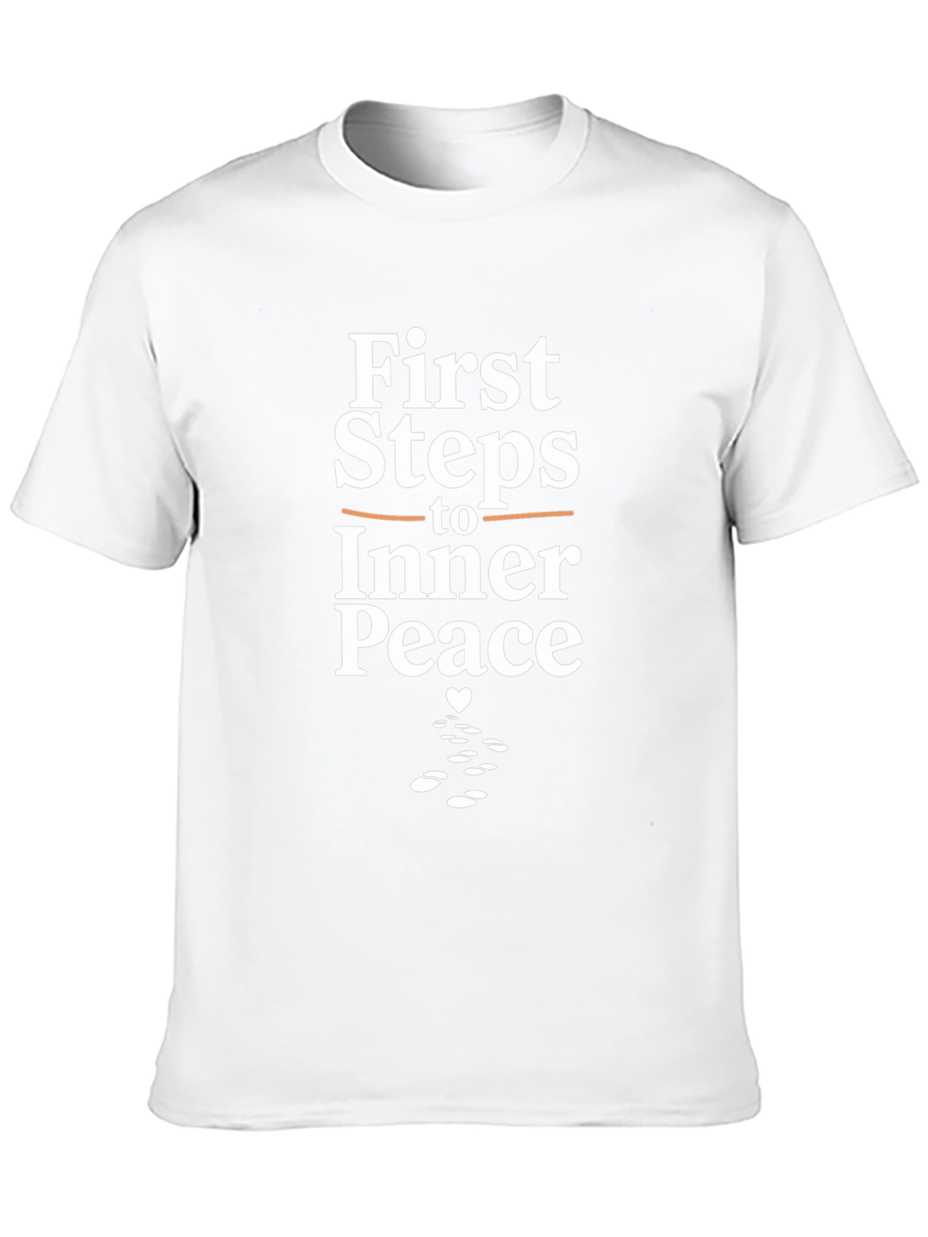 First Steps to Inner Peace Black T-Shirt