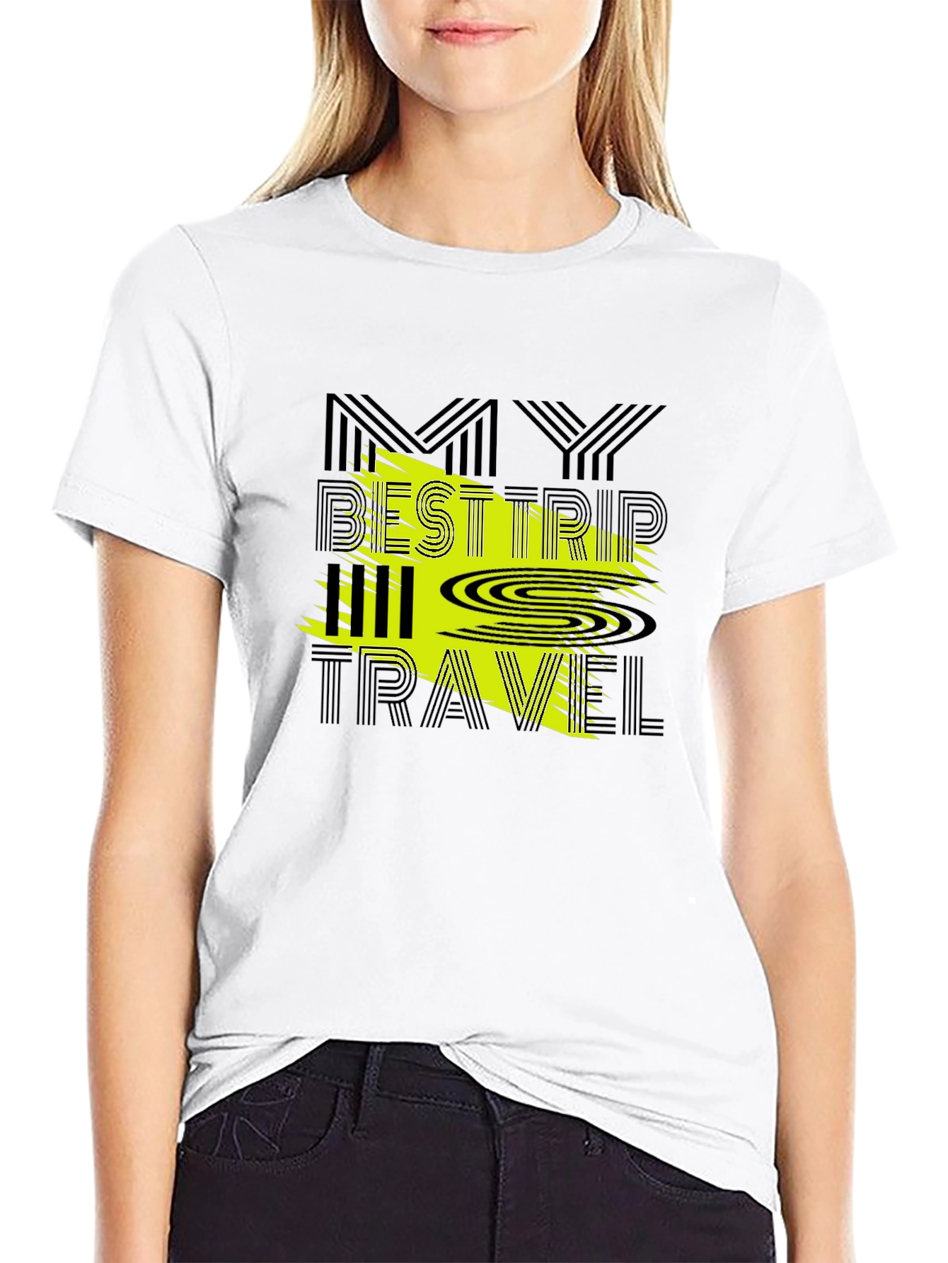 My Best Trip All Travel Graphic Tee - Black