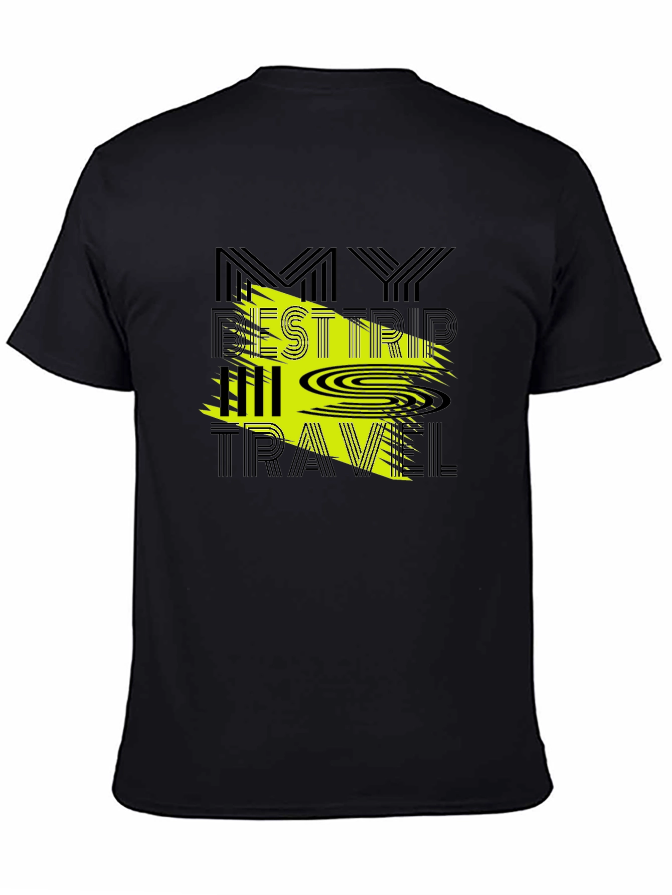My Best Trip All Travel Graphic Tee - Black