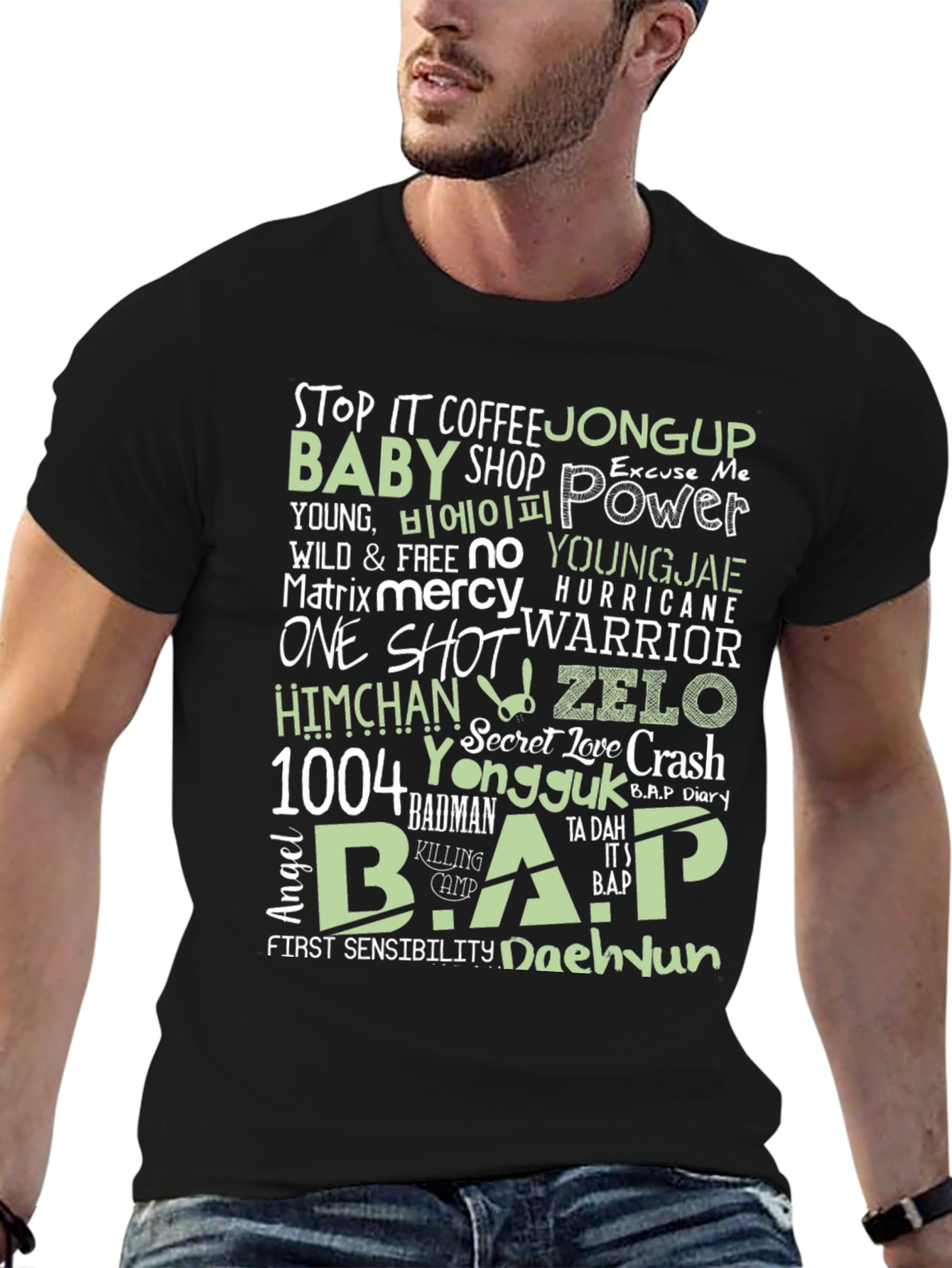 B.A.P K-Pop Graphic Print T-Shirt