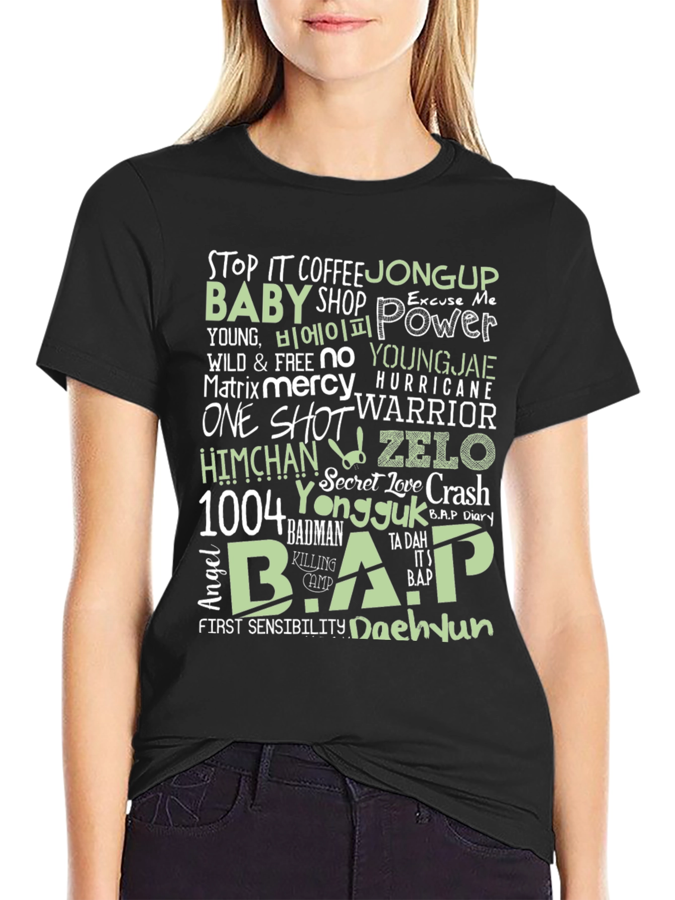 B.A.P K-Pop Graphic Print T-Shirt