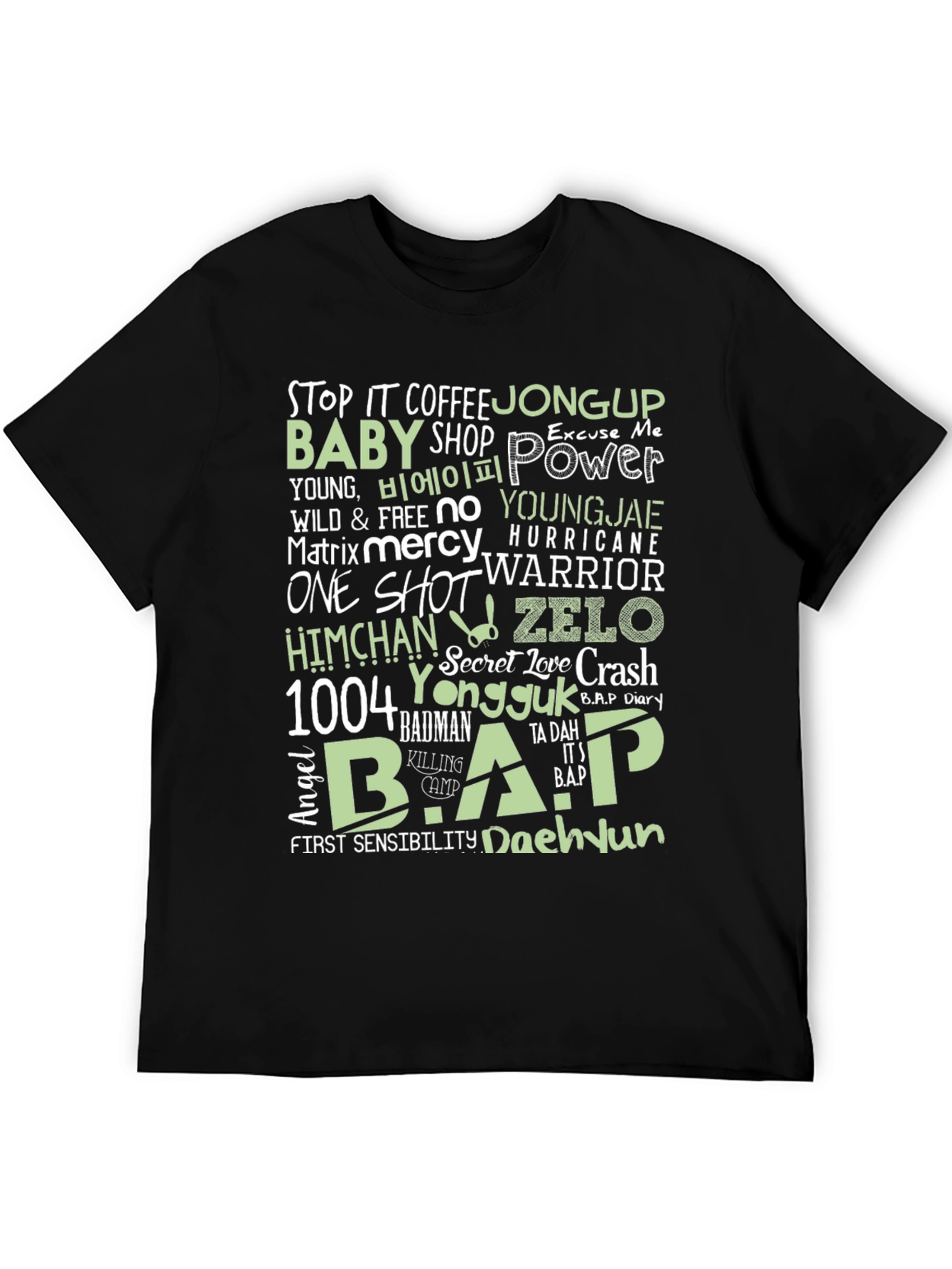 B.A.P K-Pop Graphic Print T-Shirt