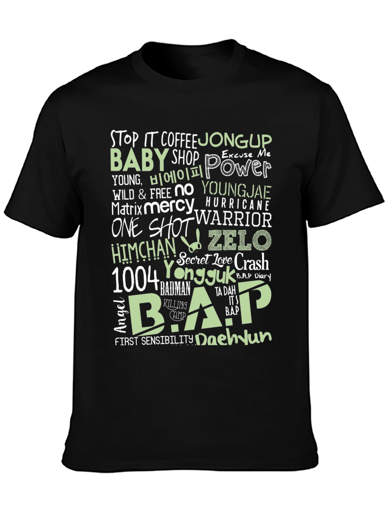 B.A.P K-Pop Graphic Print T-Shirt