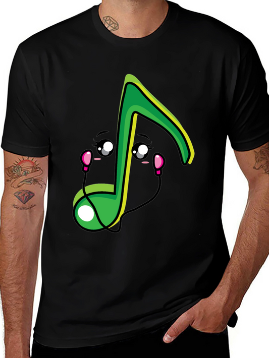 Cute Musical Note Graphic T-Shirt