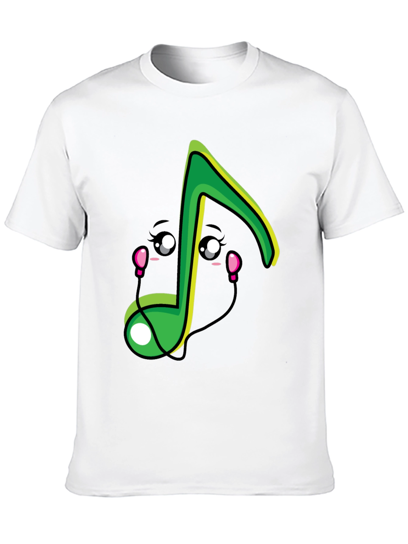 Cute Musical Note Graphic T-Shirt