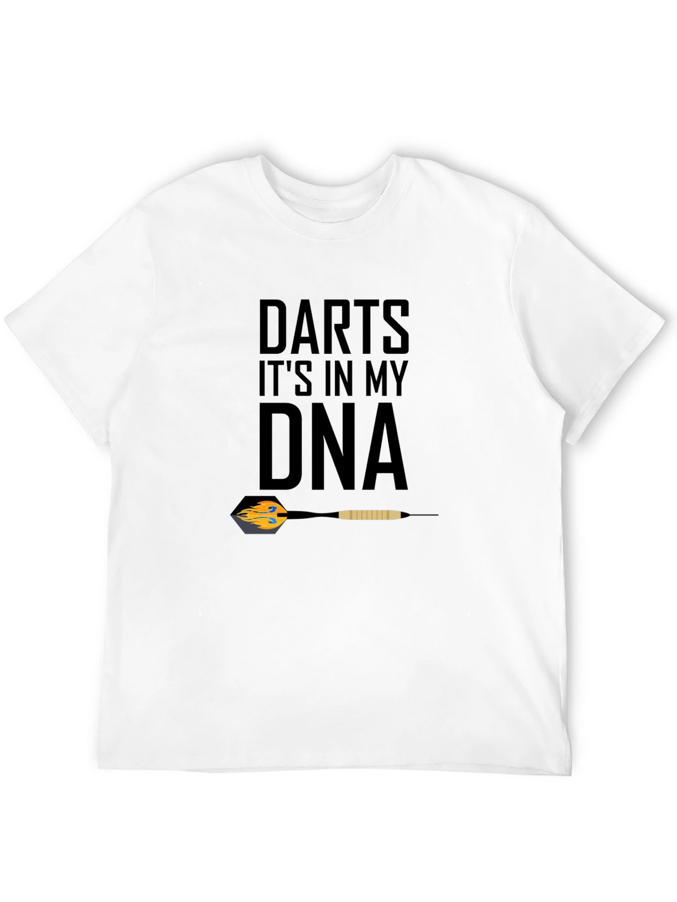 Darts DNA Graphic Tee - Black Cotton Casual Wear