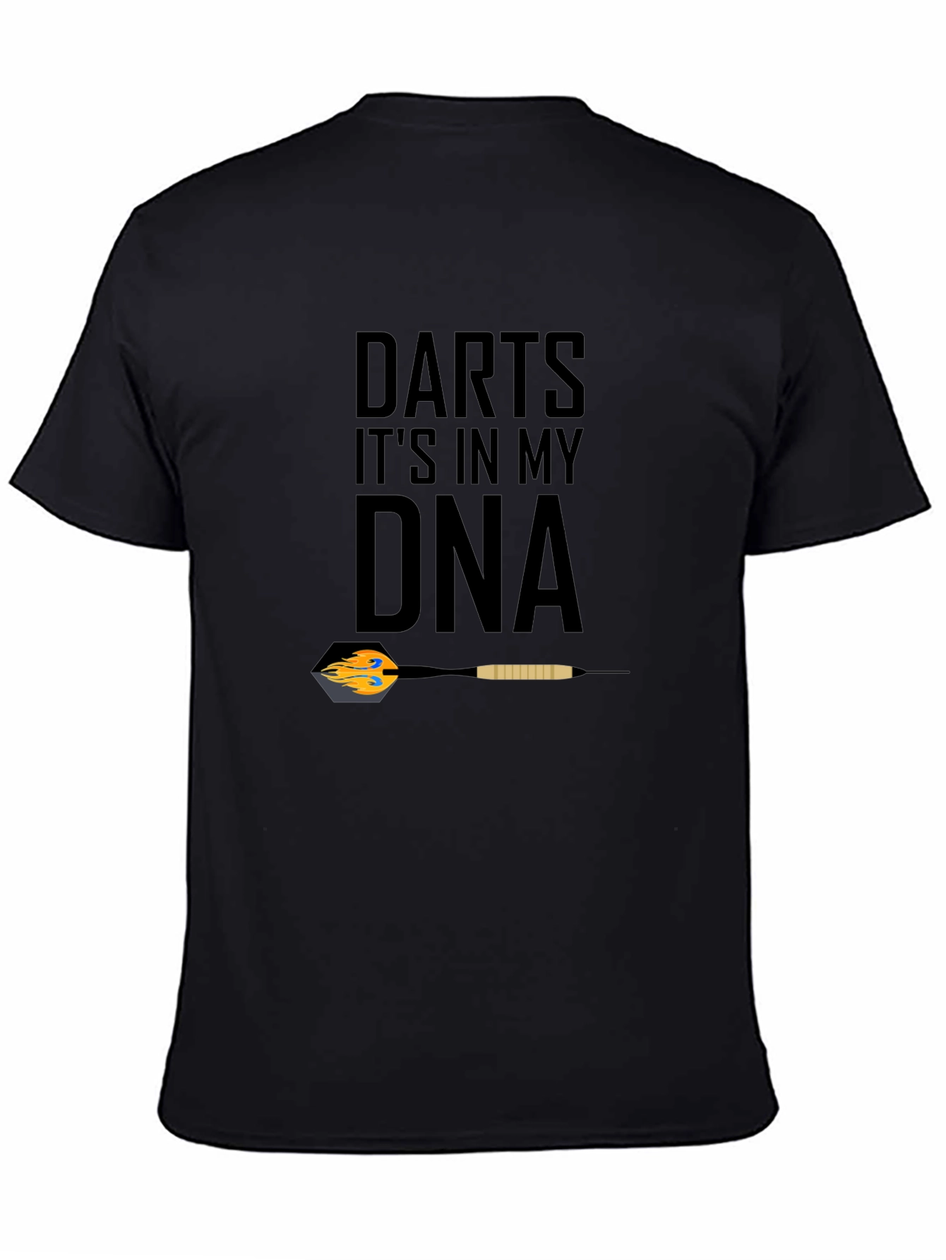 Darts DNA Graphic Tee - Black Cotton Casual Wear