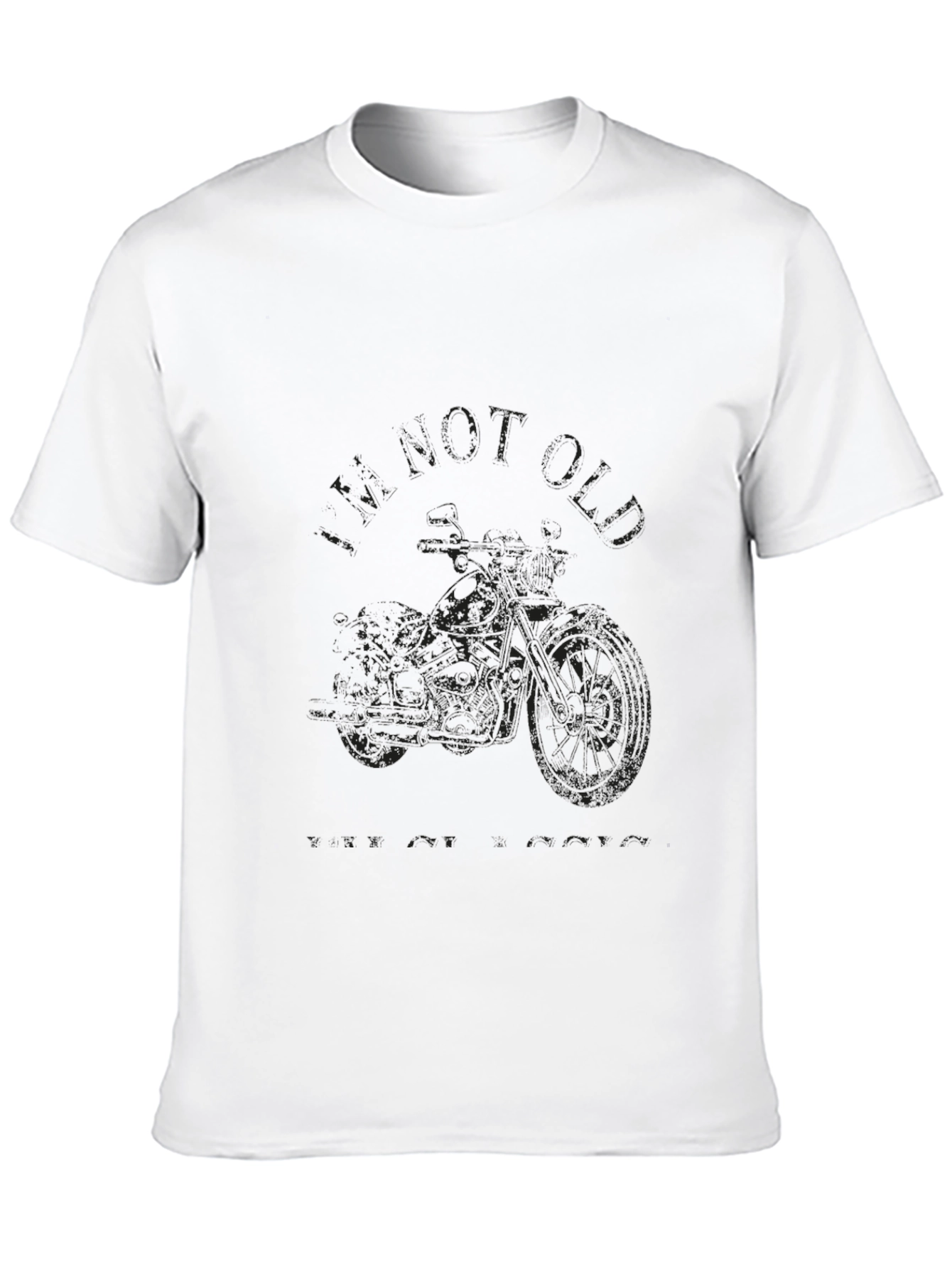 Black Motorcycle T-Shirt for Men
