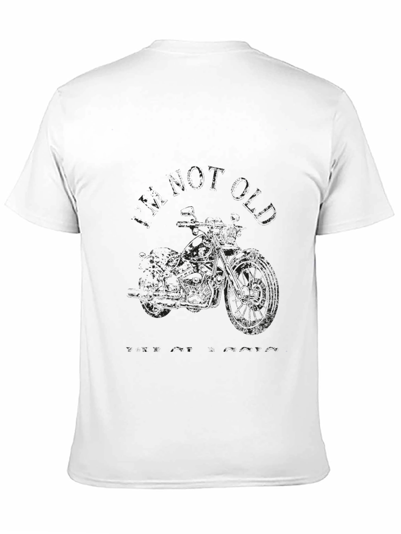 Black Motorcycle T-Shirt for Men