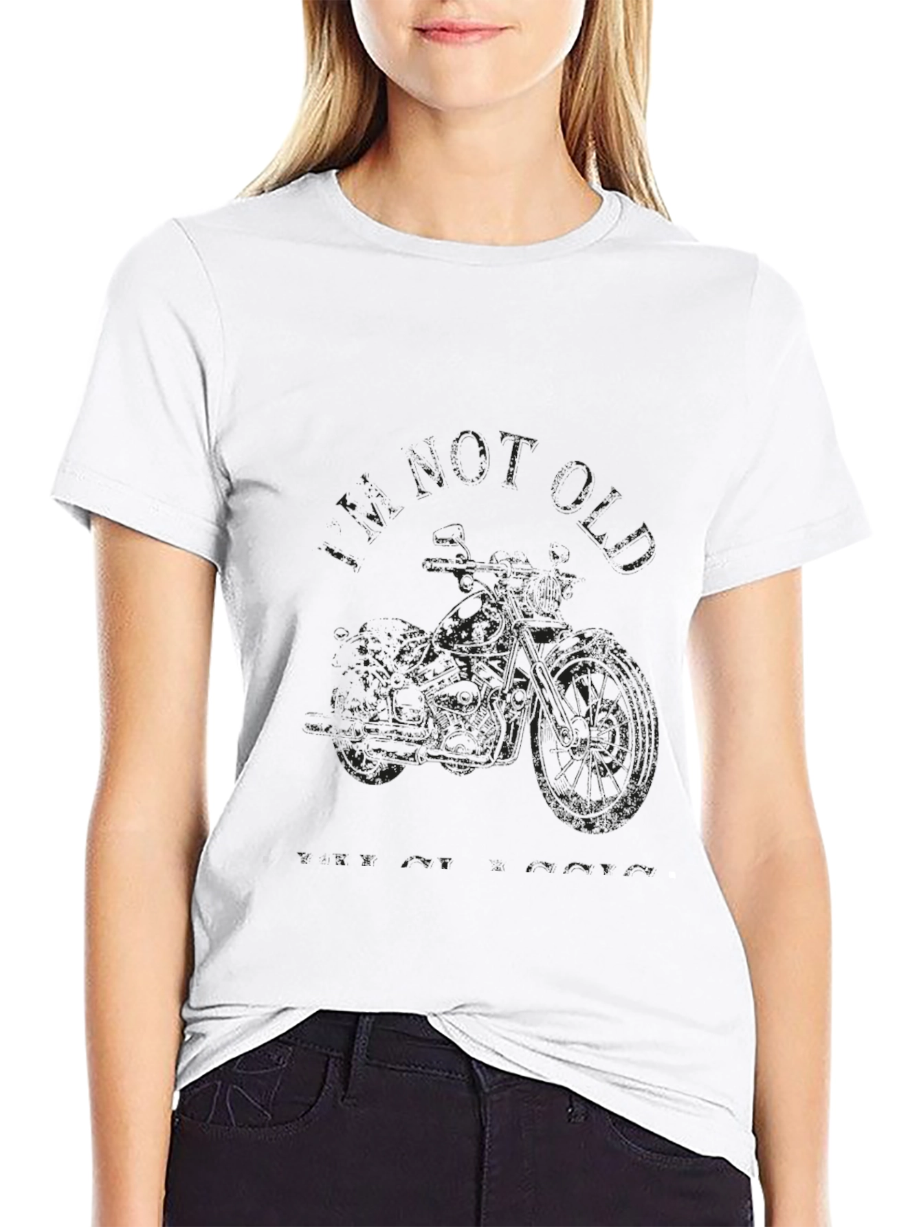 Black Motorcycle T-Shirt for Men