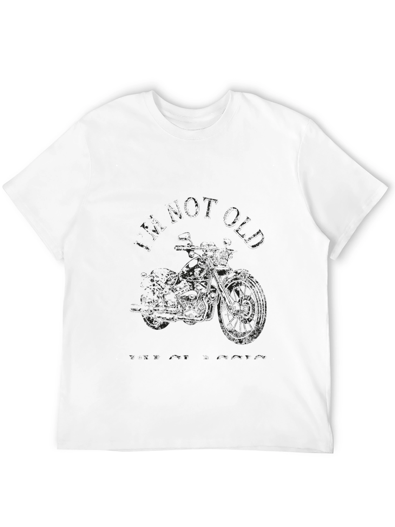 Black Motorcycle T-Shirt for Men