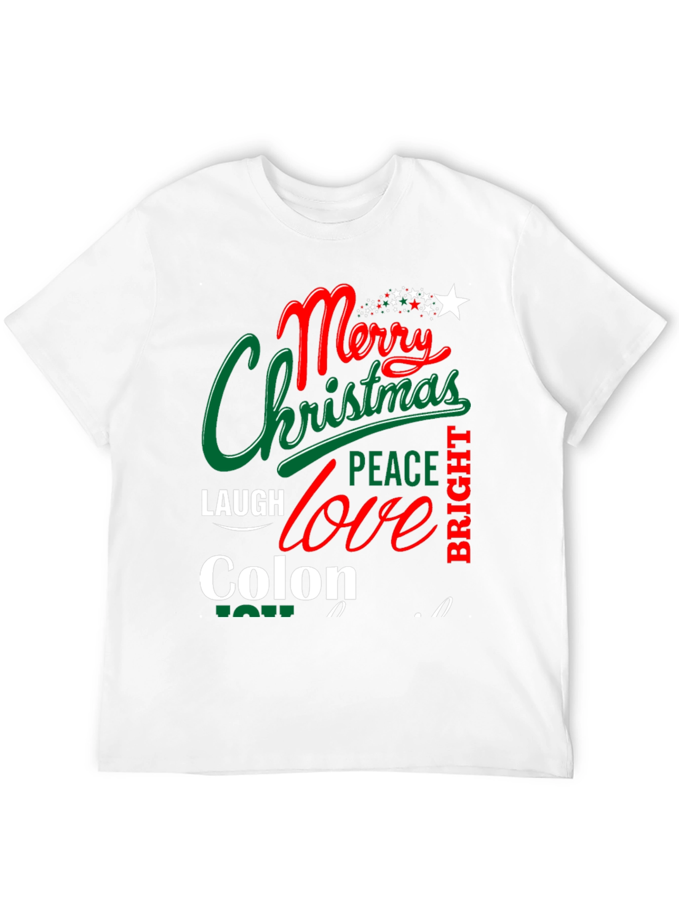 Merry Christmas Colon Tee Shirt