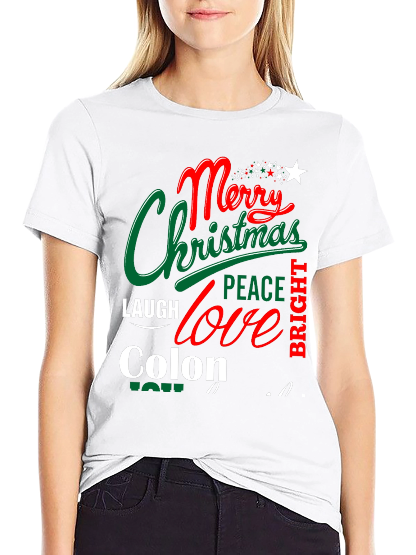 Merry Christmas Colon Tee Shirt