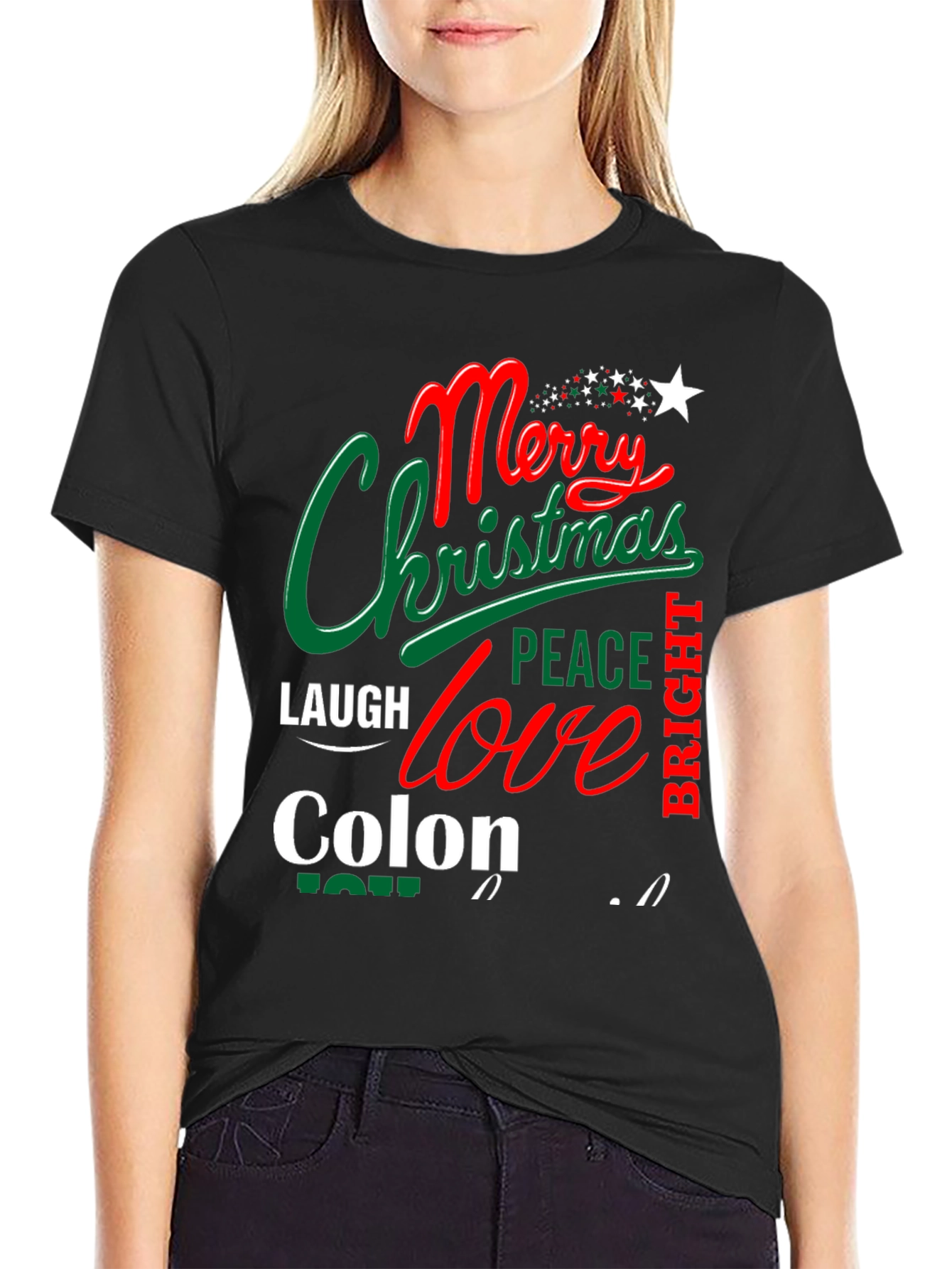 Merry Christmas Colon Tee Shirt