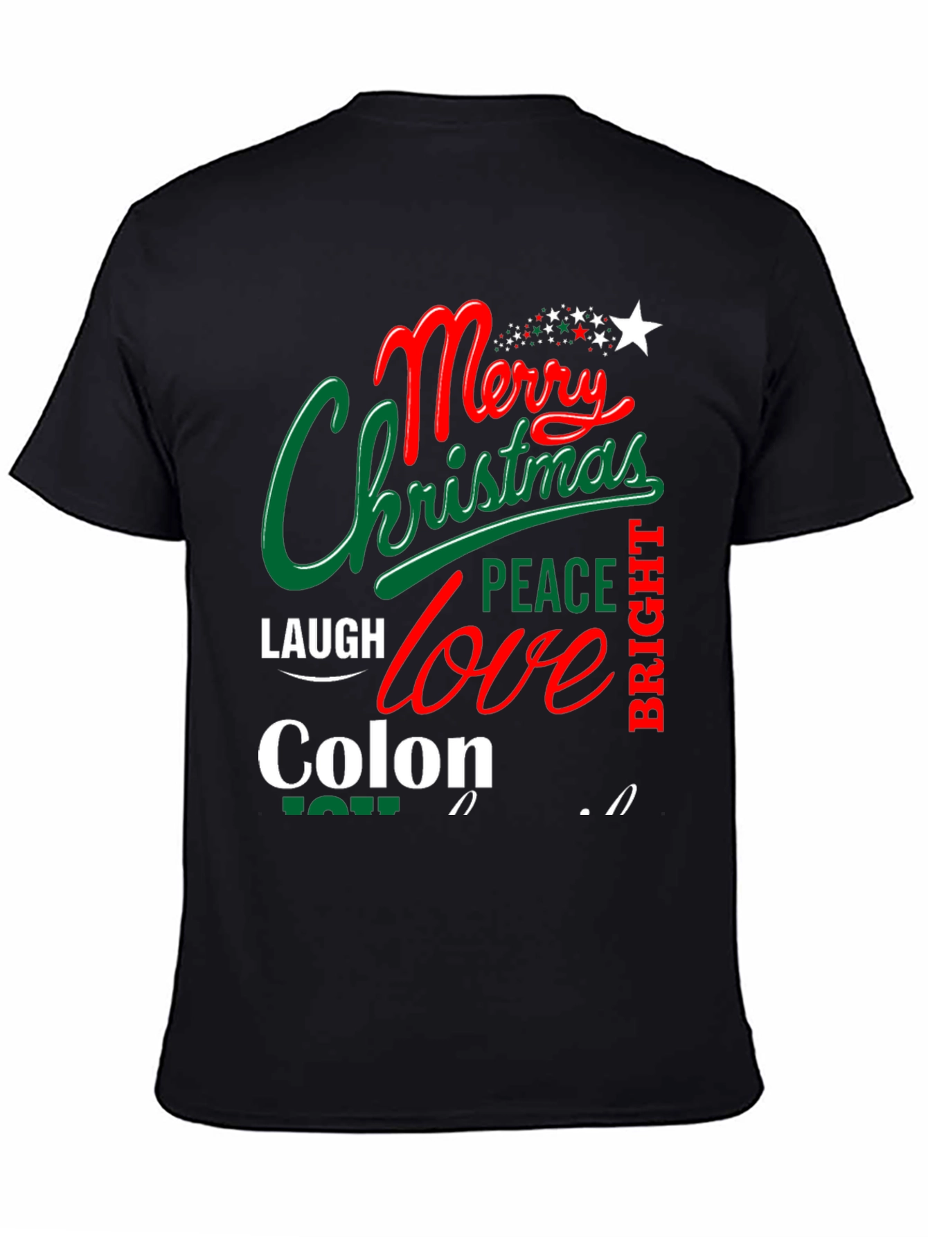 Merry Christmas Colon Tee Shirt