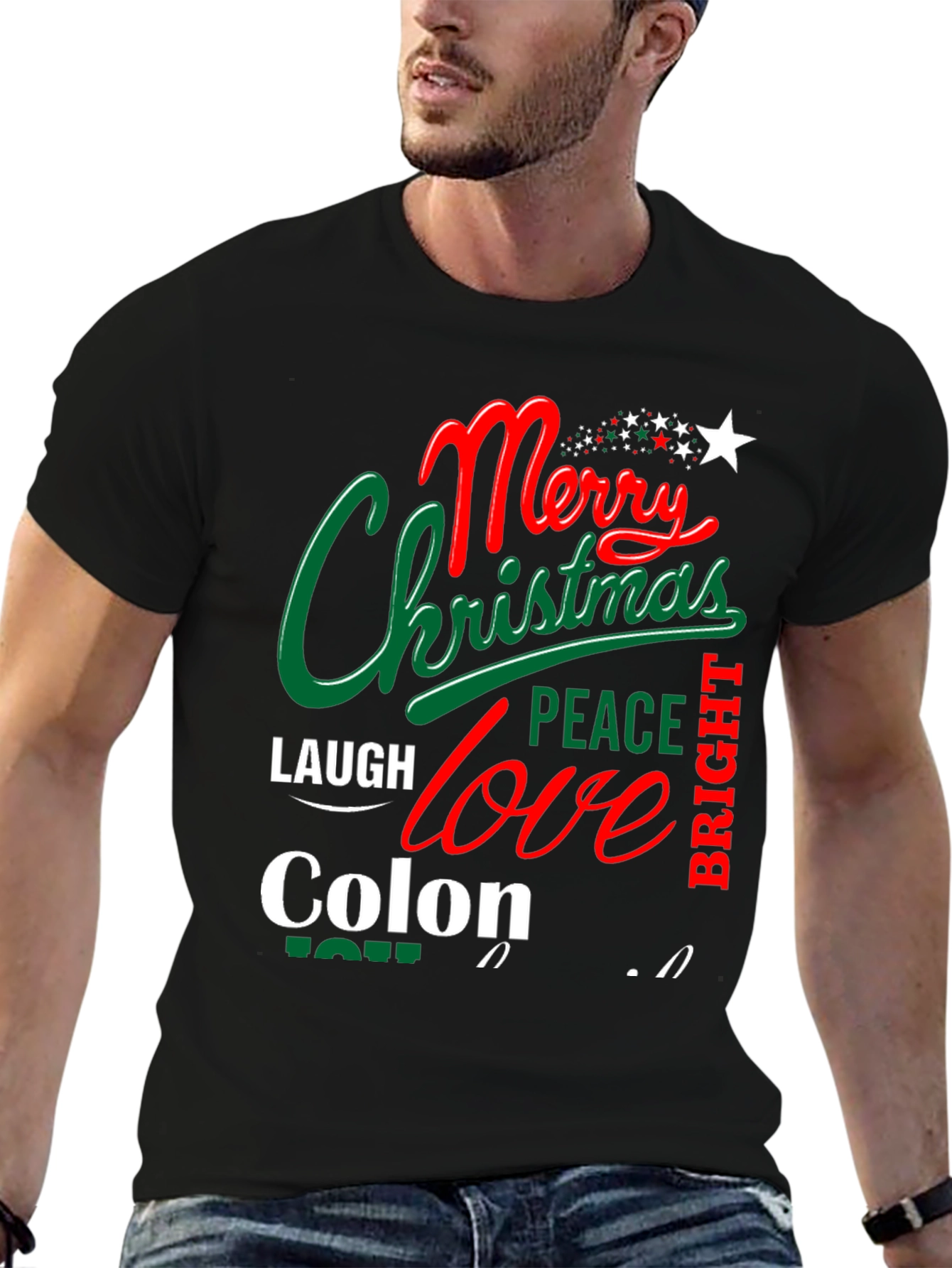 Merry Christmas Colon Tee Shirt