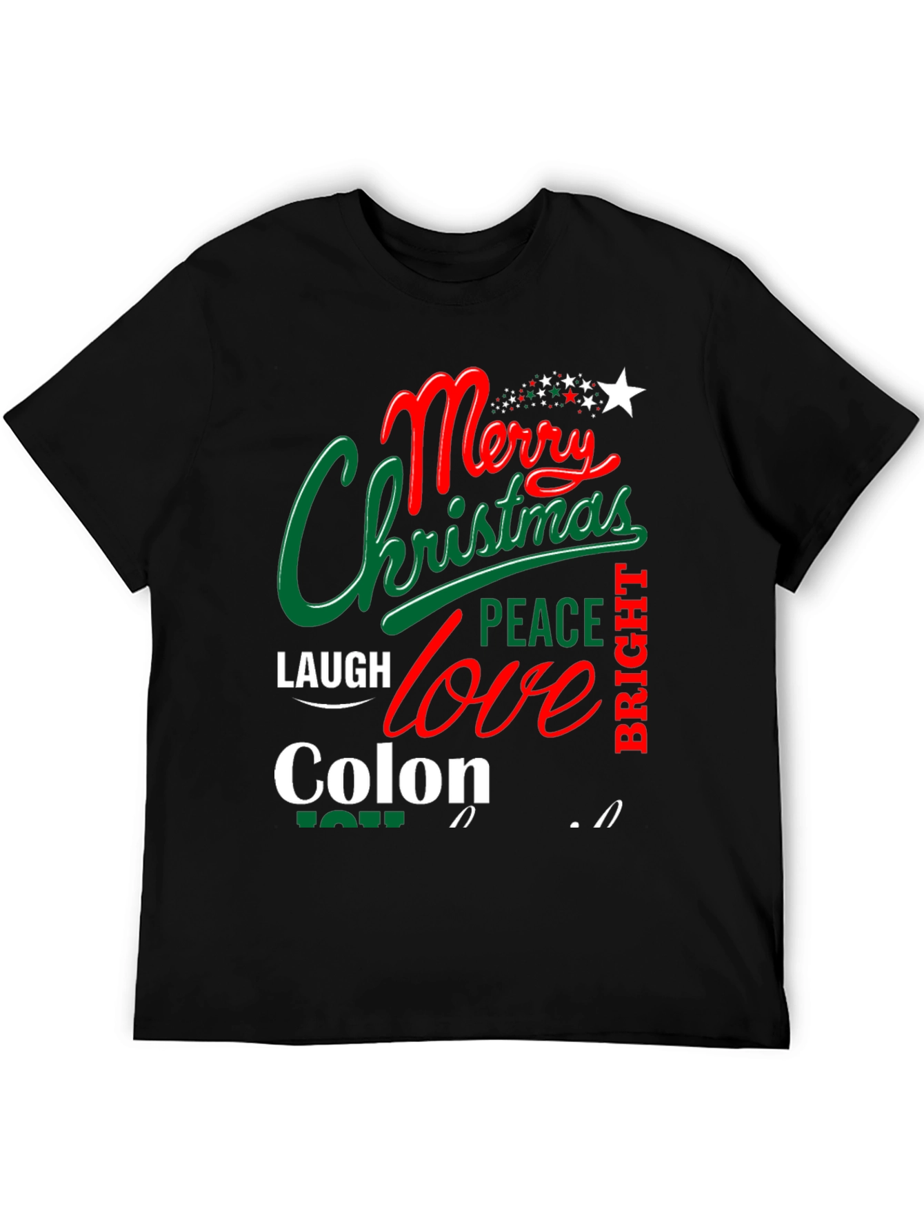 Merry Christmas Colon Tee Shirt
