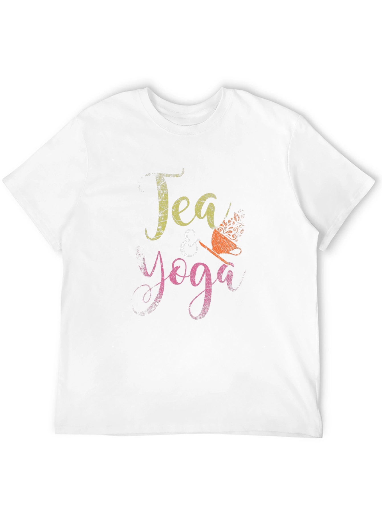 Tea & Yoga Graphic Tee - Soft Cotton Blend