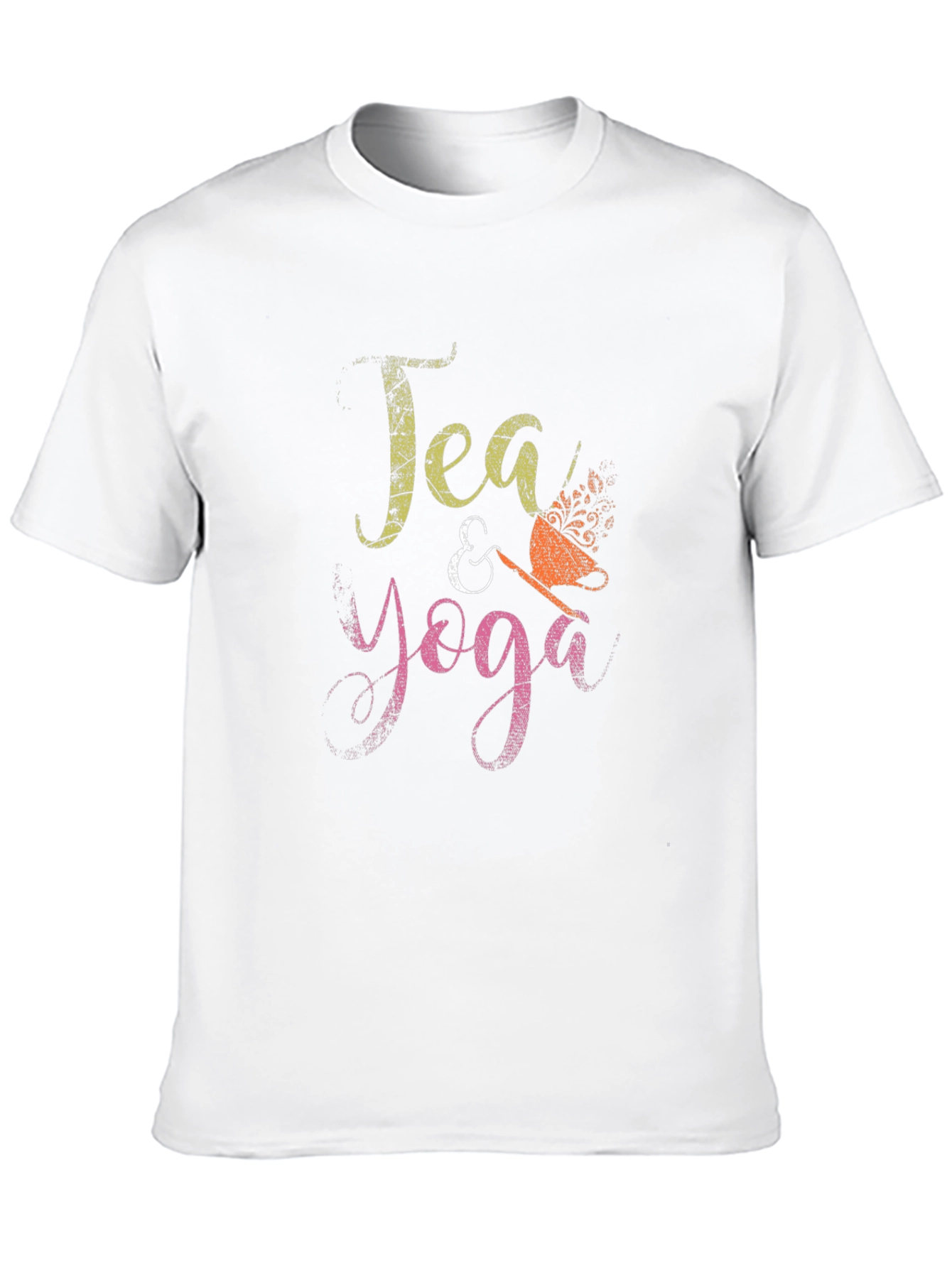 Tea & Yoga Graphic Tee - Soft Cotton Blend