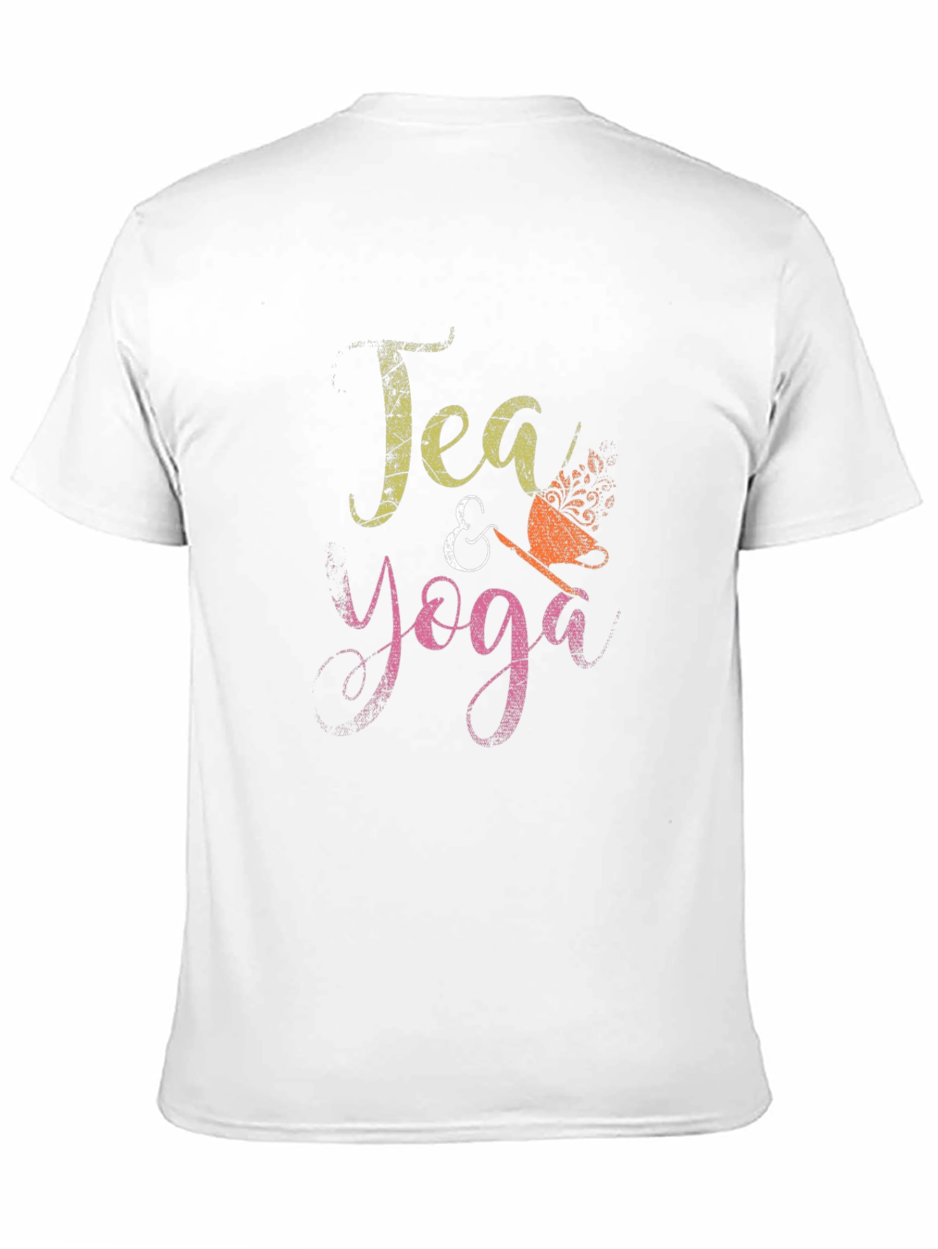 Tea & Yoga Graphic Tee - Soft Cotton Blend