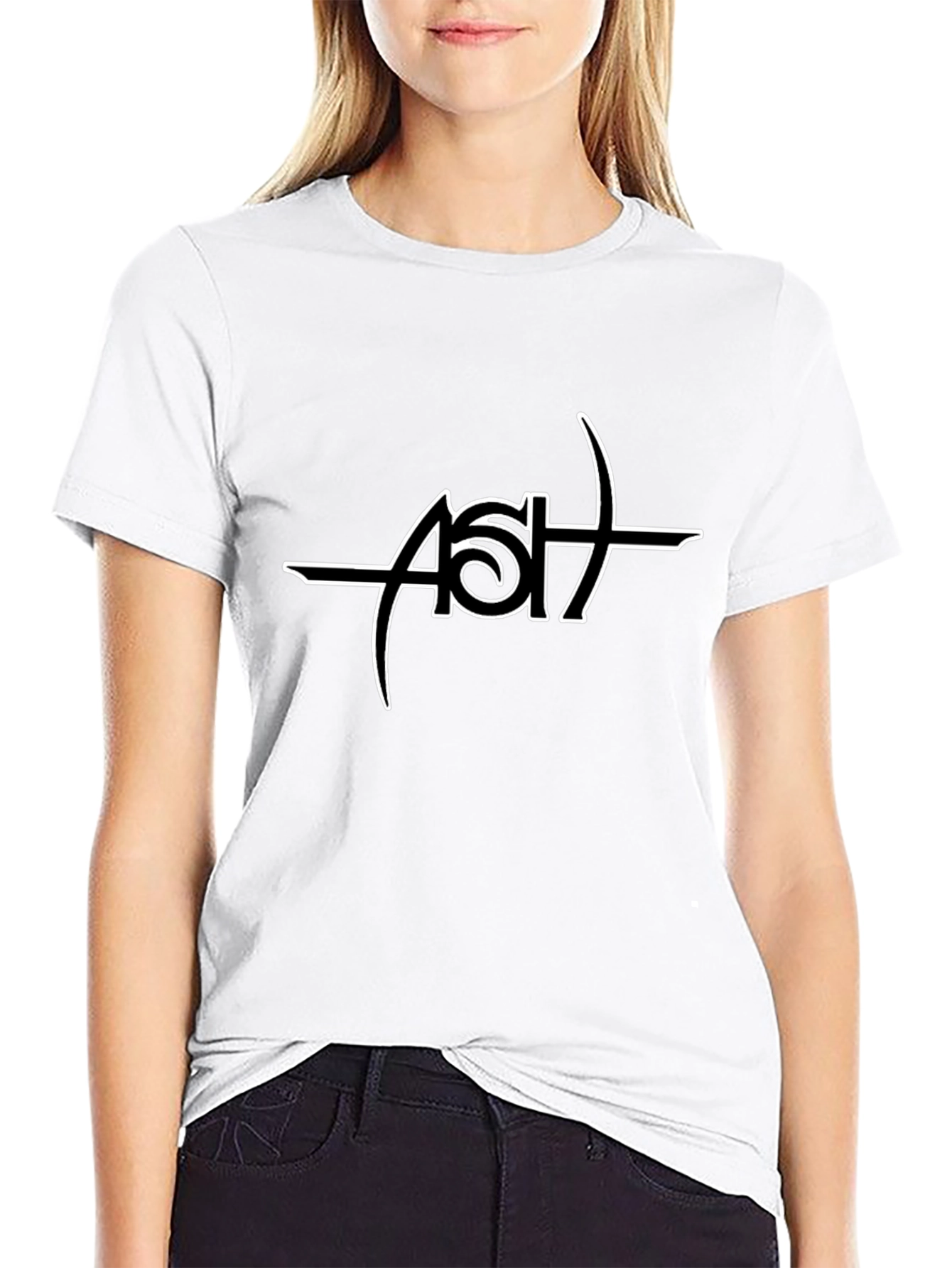 Ash Band Logo Black T-Shirt - Music Fan Apparel