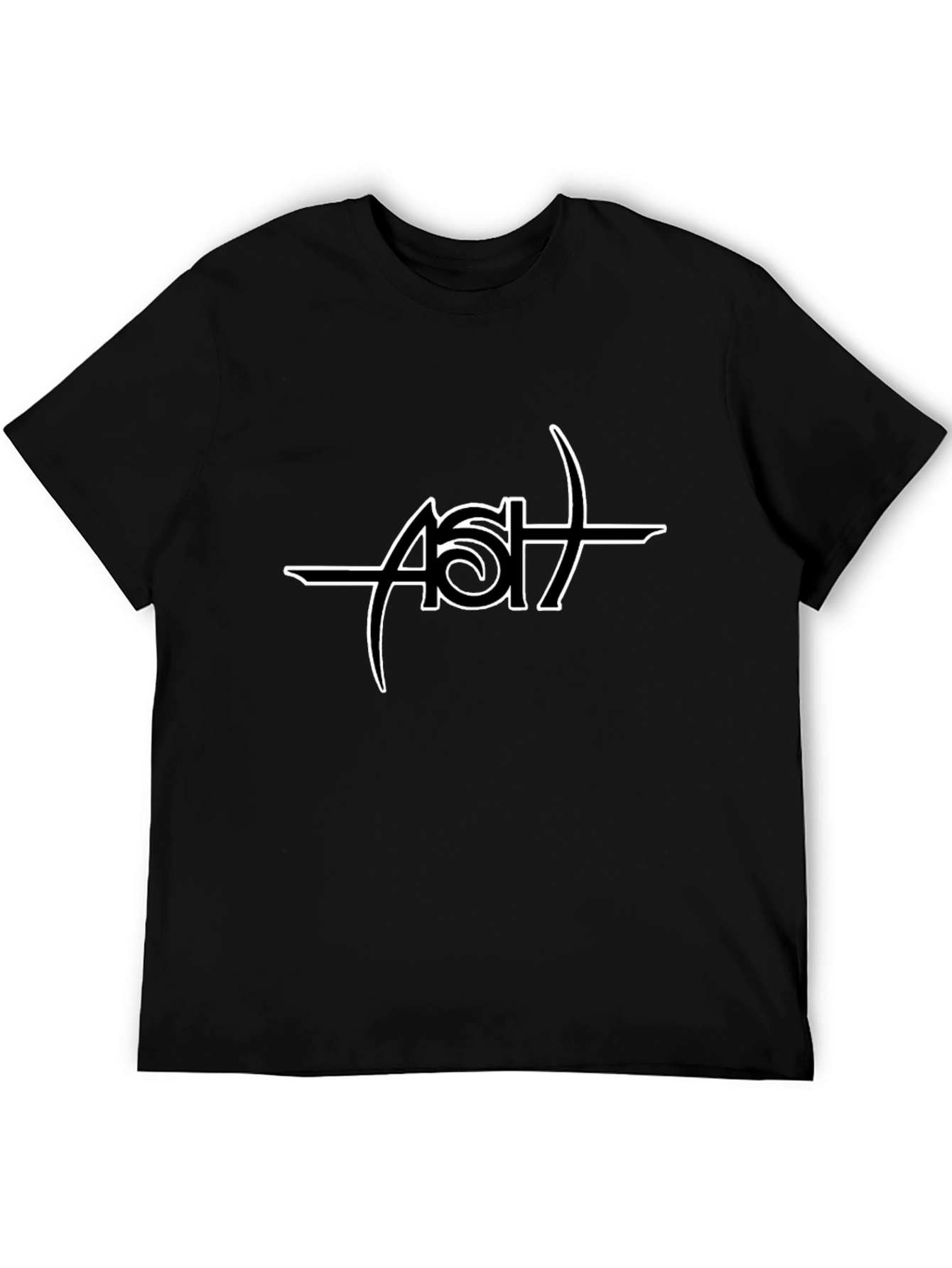 Ash Band Logo Black T-Shirt - Music Fan Apparel