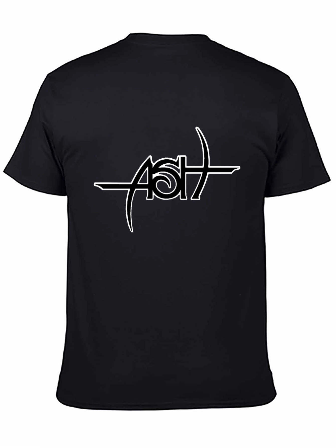 Ash Band Logo Black T-Shirt - Music Fan Apparel