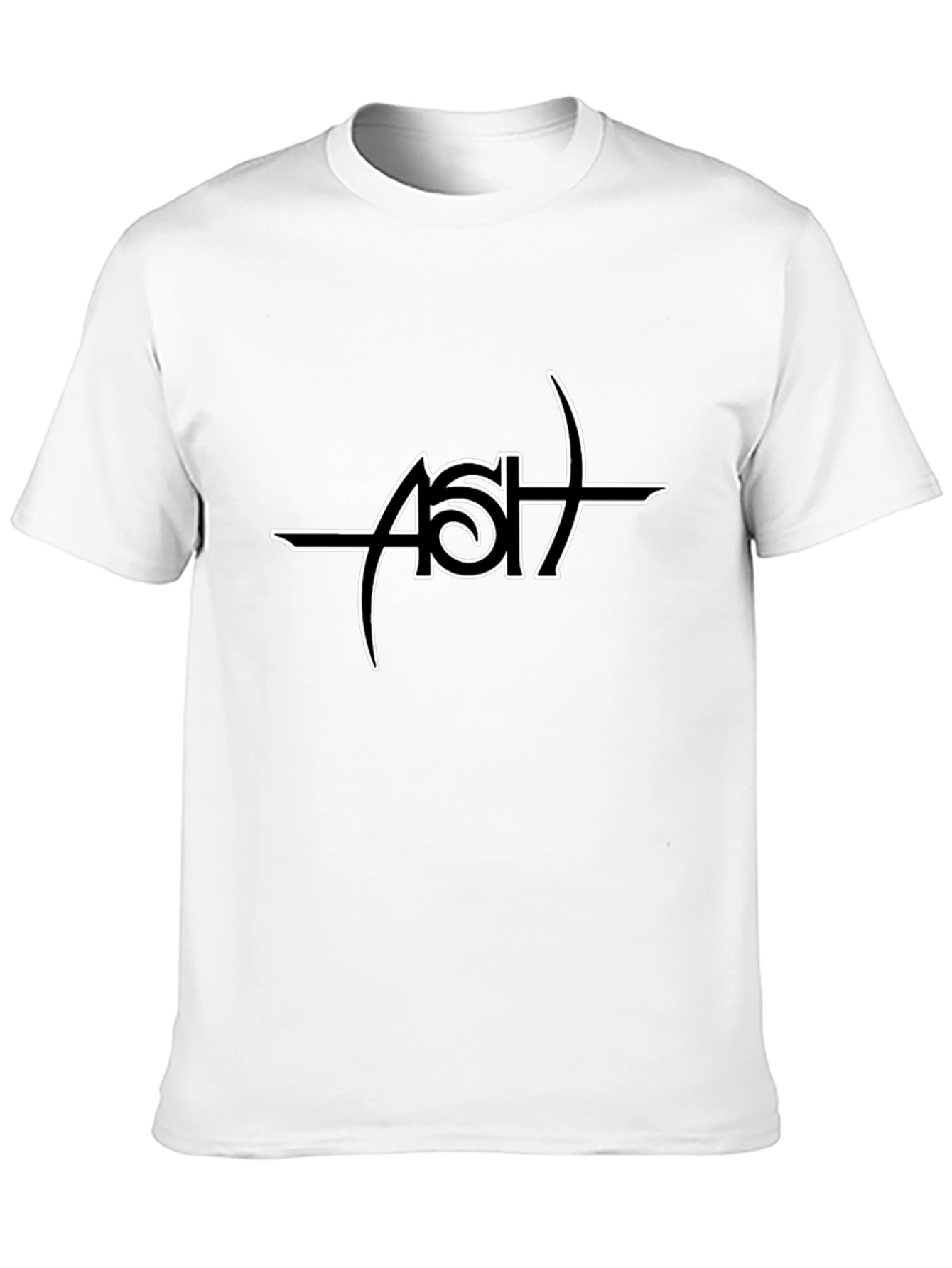 Ash Band Logo Black T-Shirt - Music Fan Apparel
