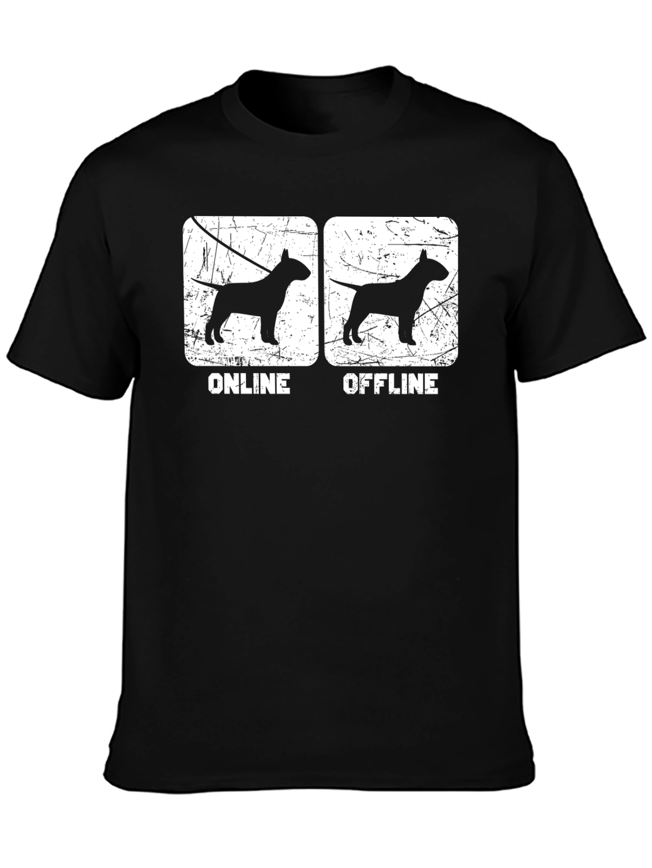 Online Offline Dog Lover T-Shirt