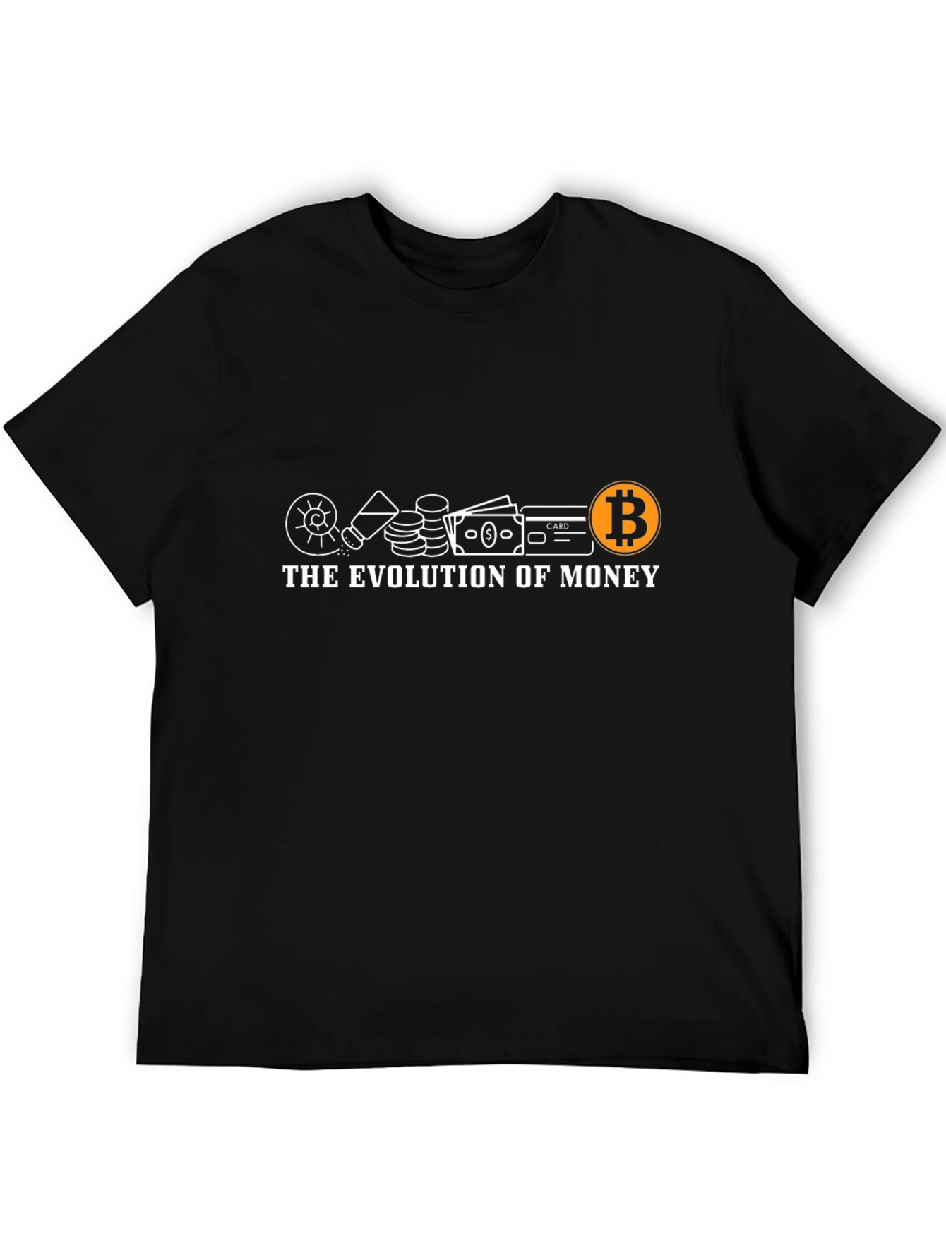 Evolution of Money Bitcoin Graphic Tee