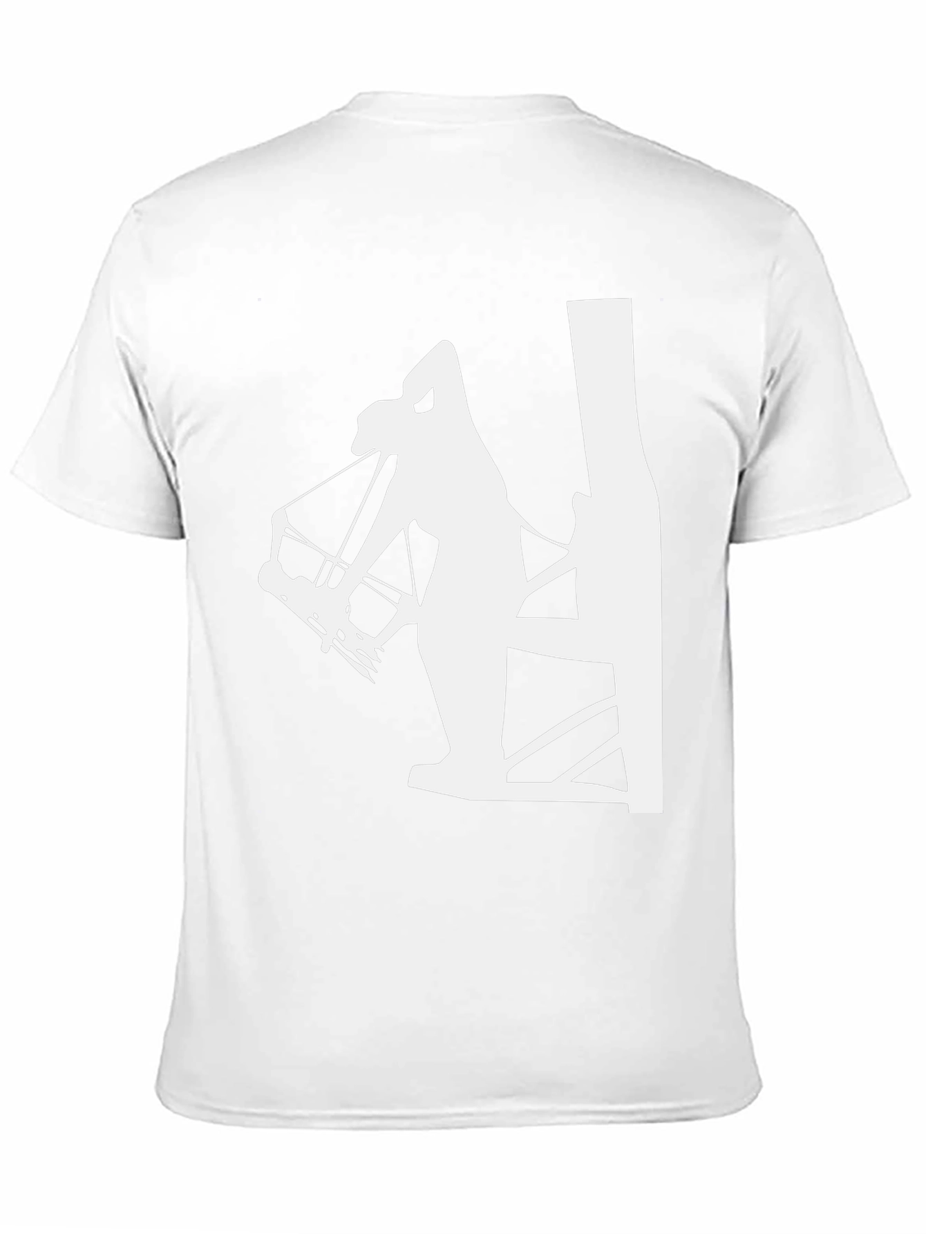 Archer Silhouette Graphic Tee - Black Cotton T-Shirt