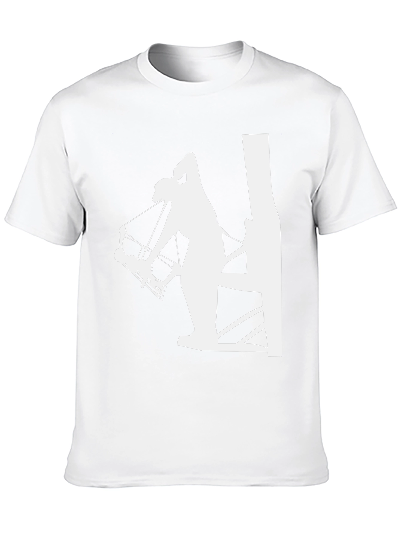Archer Silhouette Graphic Tee - Black Cotton T-Shirt