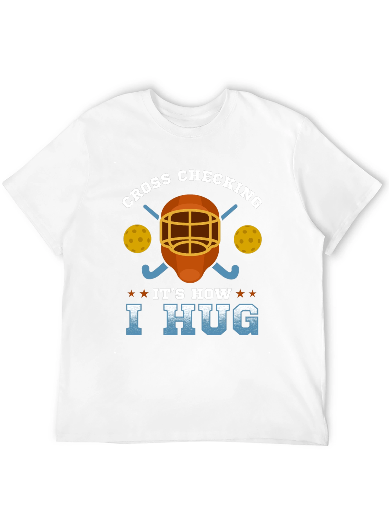 Cross Checking Hockey Humor T-Shirt