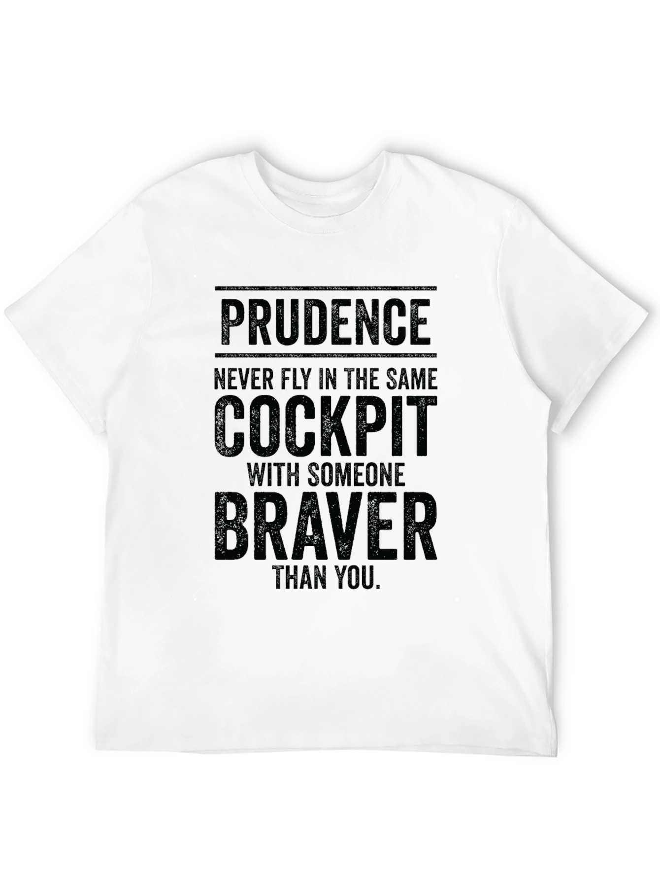 Prudence Cockpit Mens Black T-Shirt