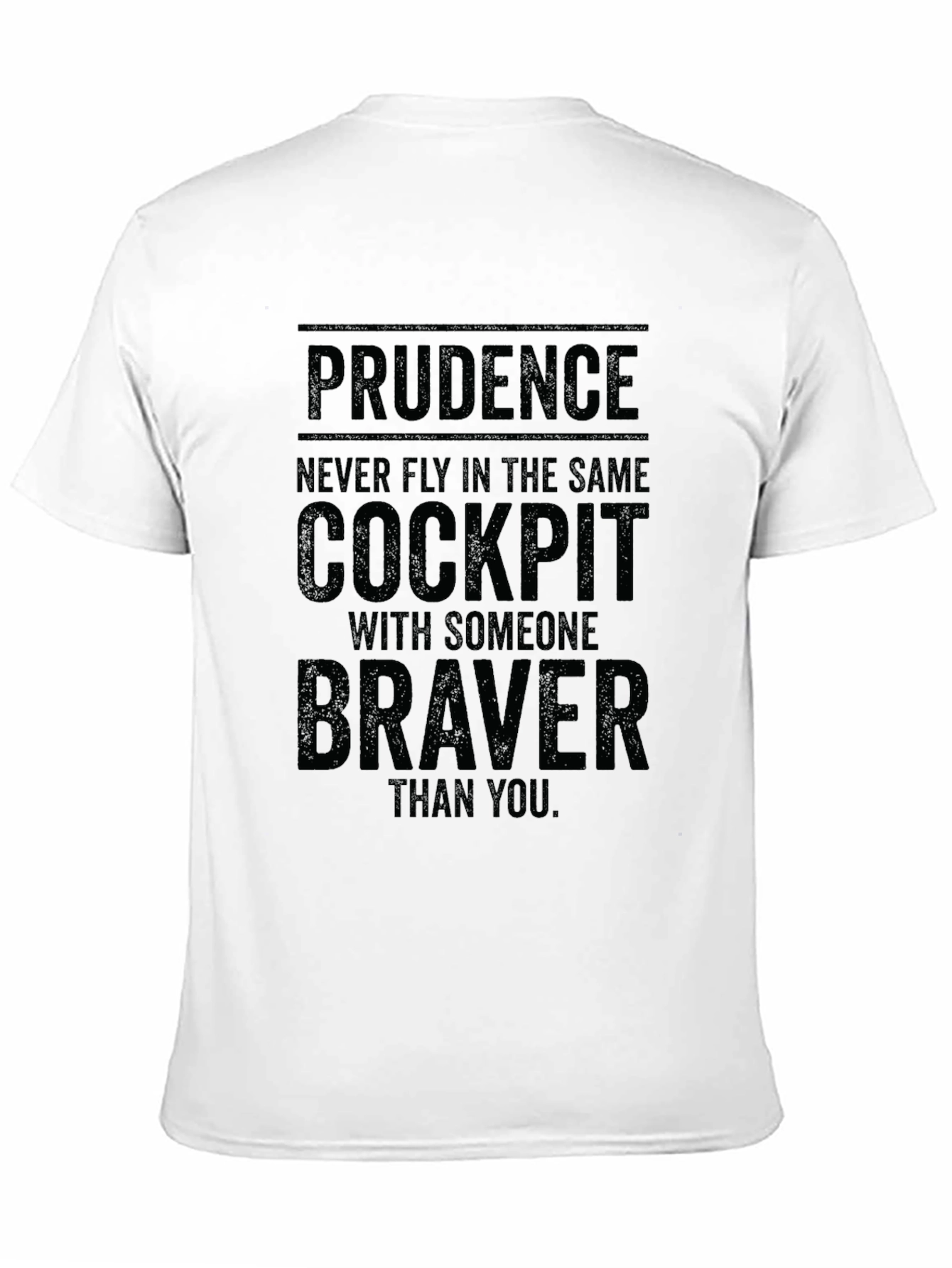 Prudence Cockpit Mens Black T-Shirt