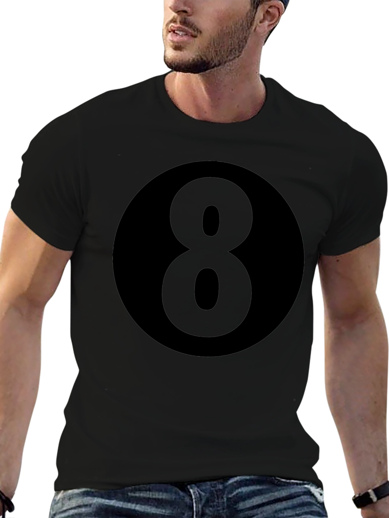 8 Ball Graphic Tee - Classic Black T-Shirt