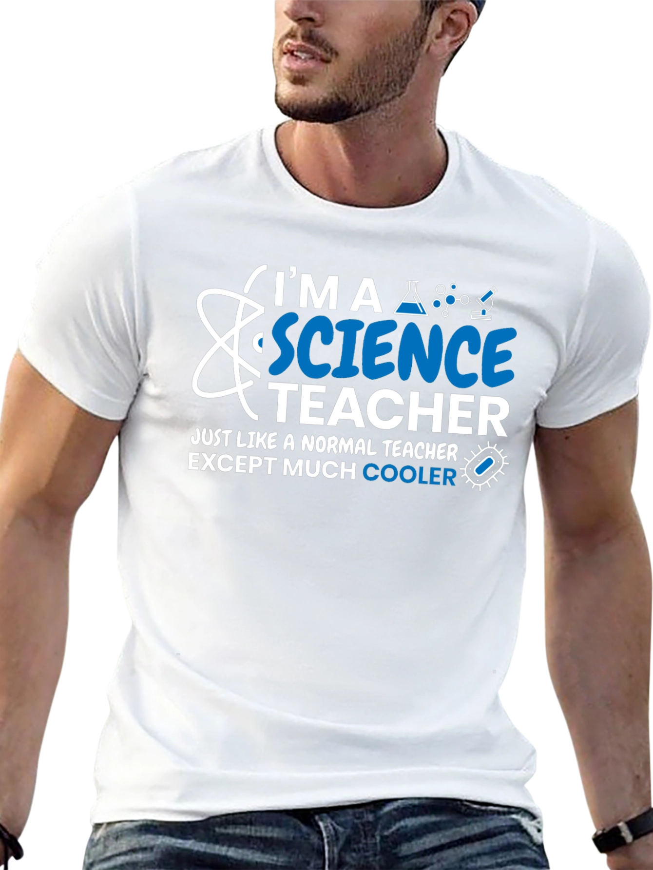 Science Teacher T-Shirt - Normal Teacher Except Cooler