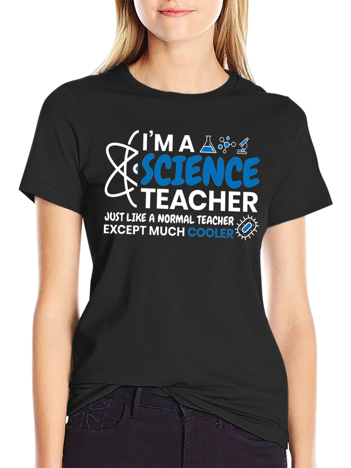 Science Teacher T-Shirt - Normal Teacher Except Cooler